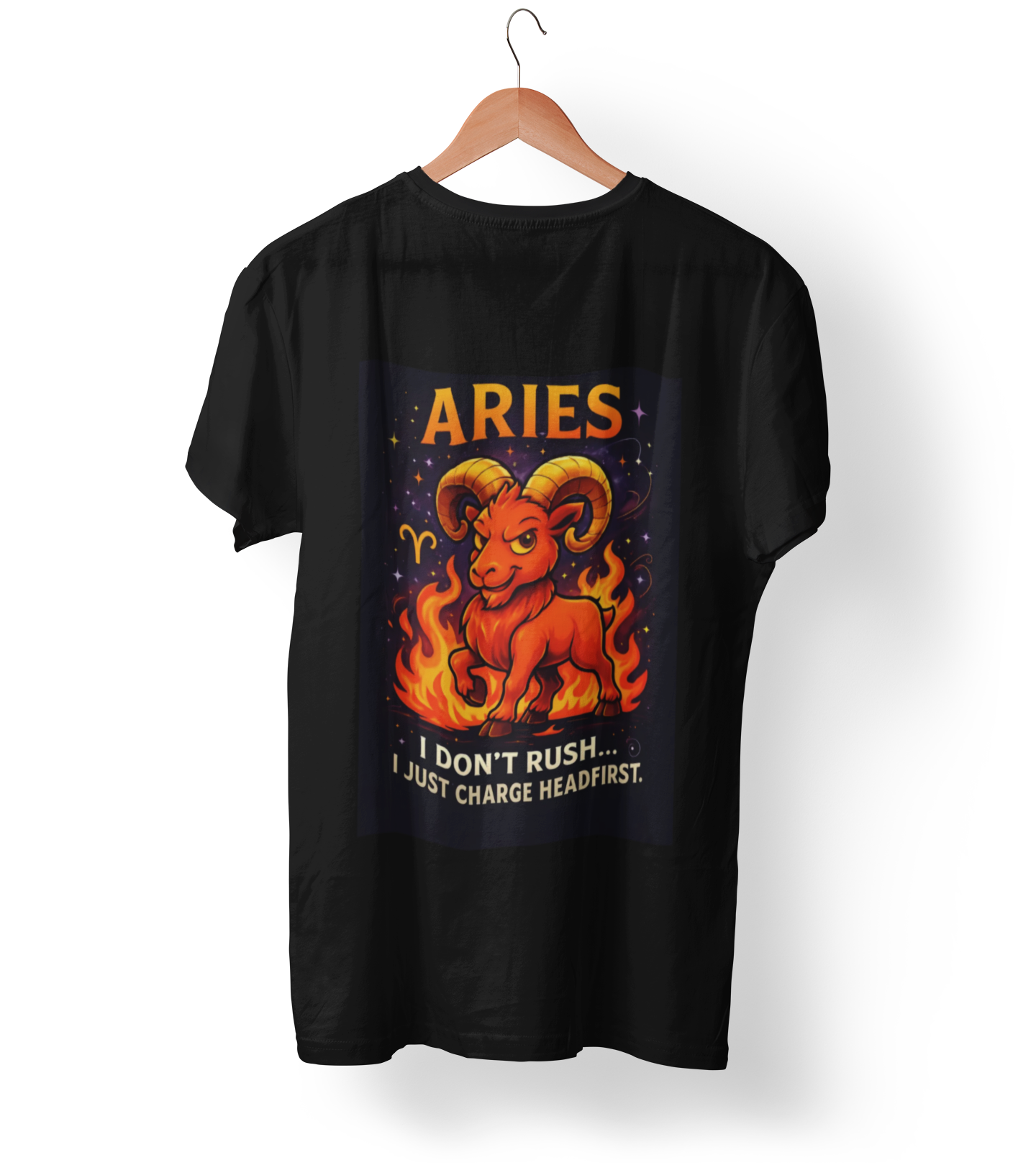 Aries Astrology T-shirt, This beautifully crafted zodiac shirt captures the fiery spirit of the Aries zodiac sign with its bold design, making it a standout piece in any wardrobe.