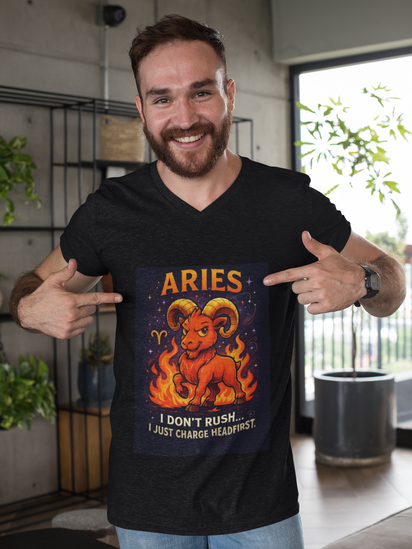 Aries Astrology T-shirt, This beautifully crafted zodiac shirt captures the fiery spirit of the Aries zodiac sign with its bold design, making it a standout piece in any wardrobe.