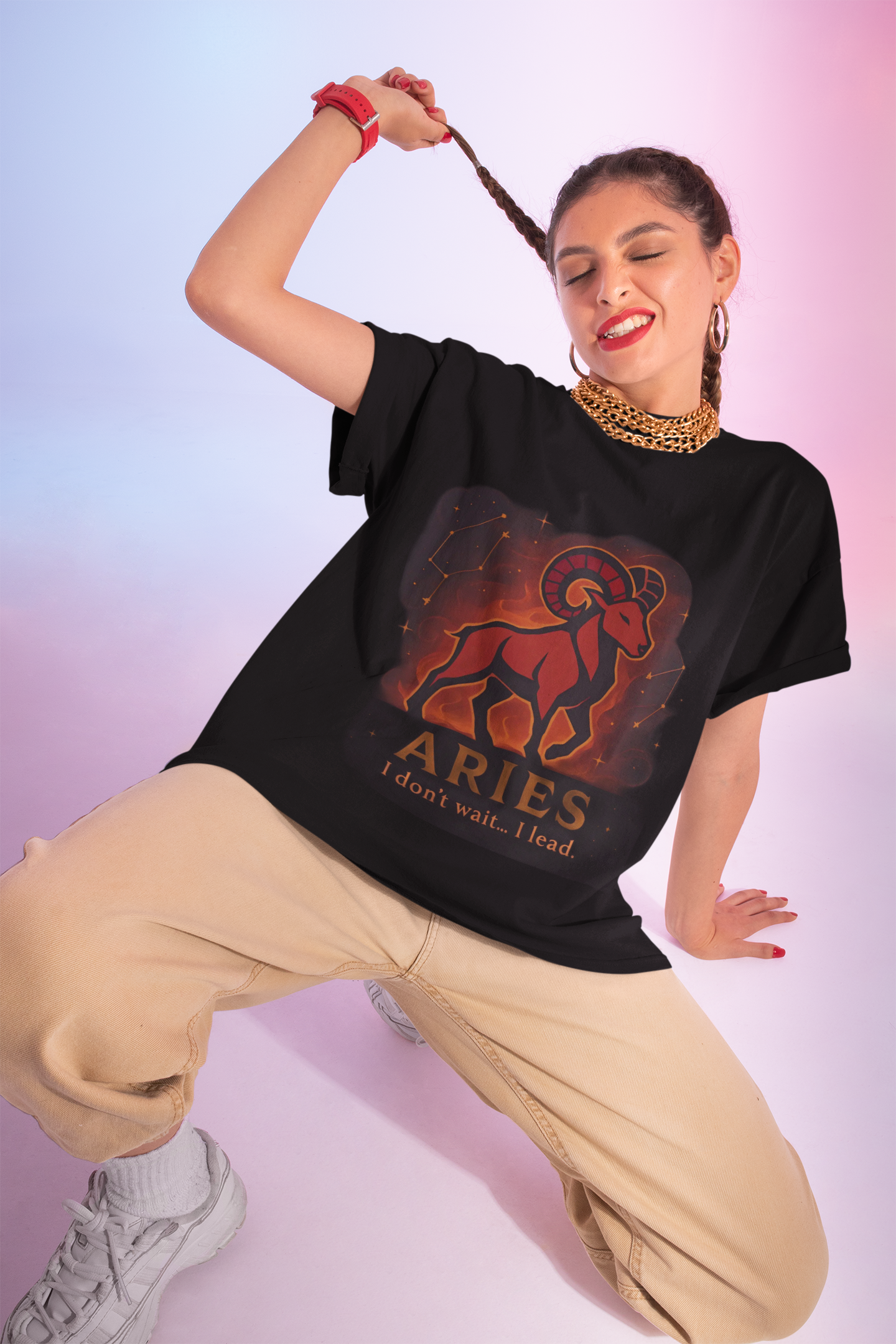 Aries Astrology T-shirt, It’s the perfect Aries gift for someone who thrives on adventure and passion, or a delightful treat for yourself.