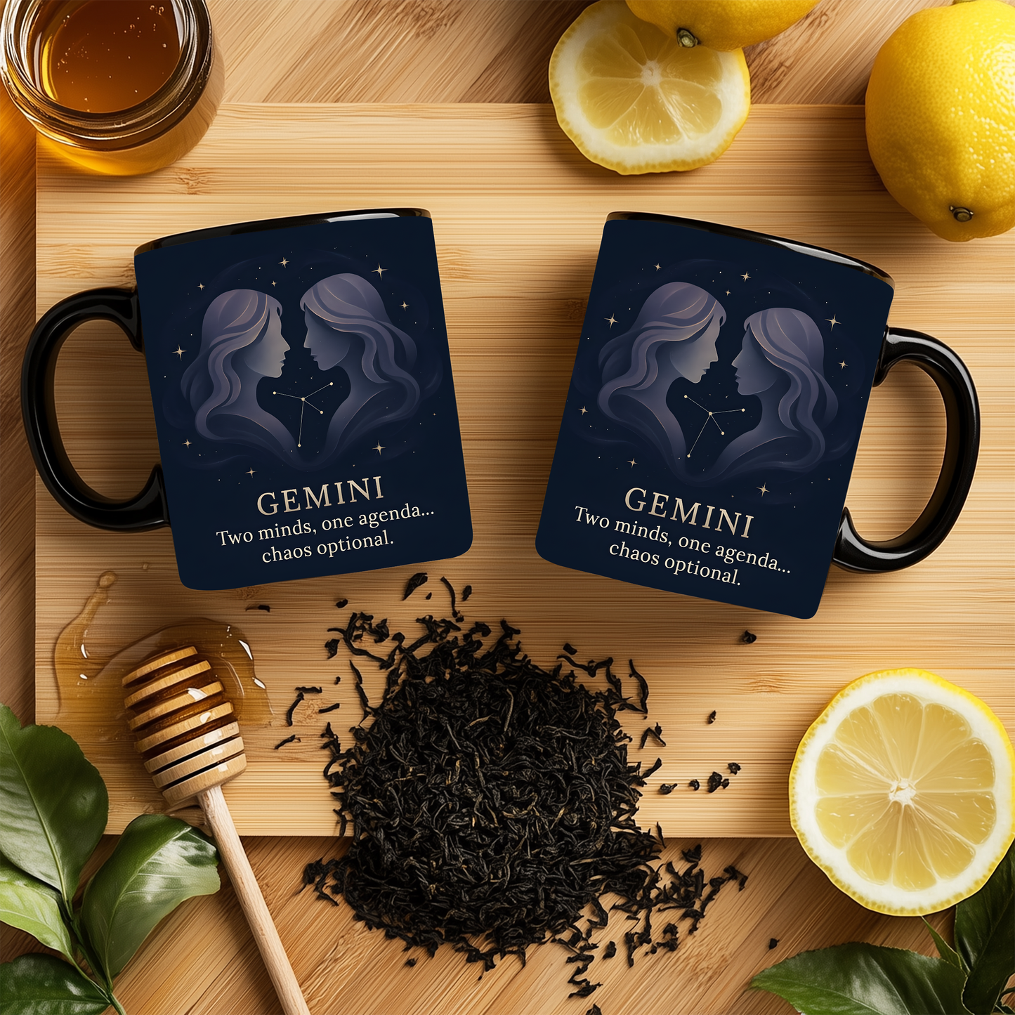Gemini Astrology Mug, it's the ideal Gemini birthday gift, melding the allure of their horoscope with the practical elegance of a Gemini coffee cup.