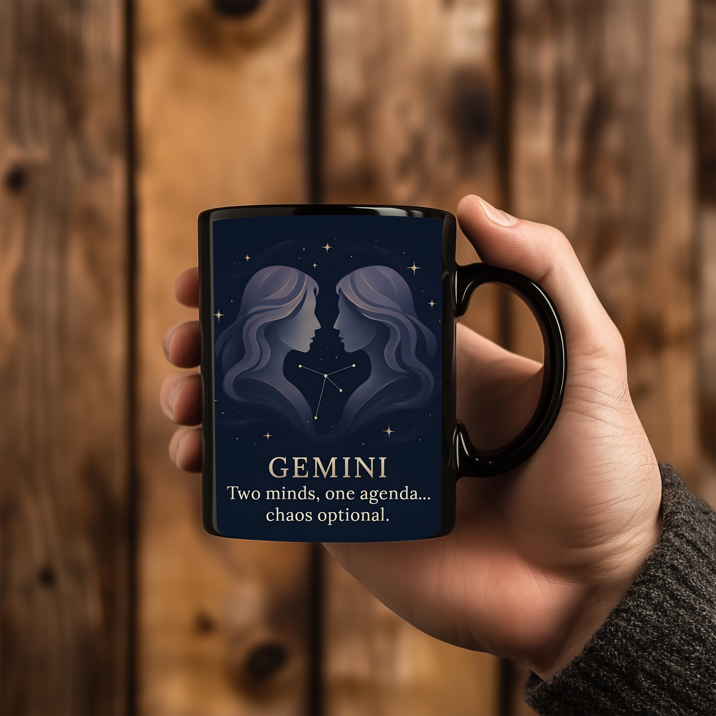 Gemini Astrology Mug, it's the ideal Gemini birthday gift, melding the allure of their horoscope with the practical elegance of a Gemini coffee cup.