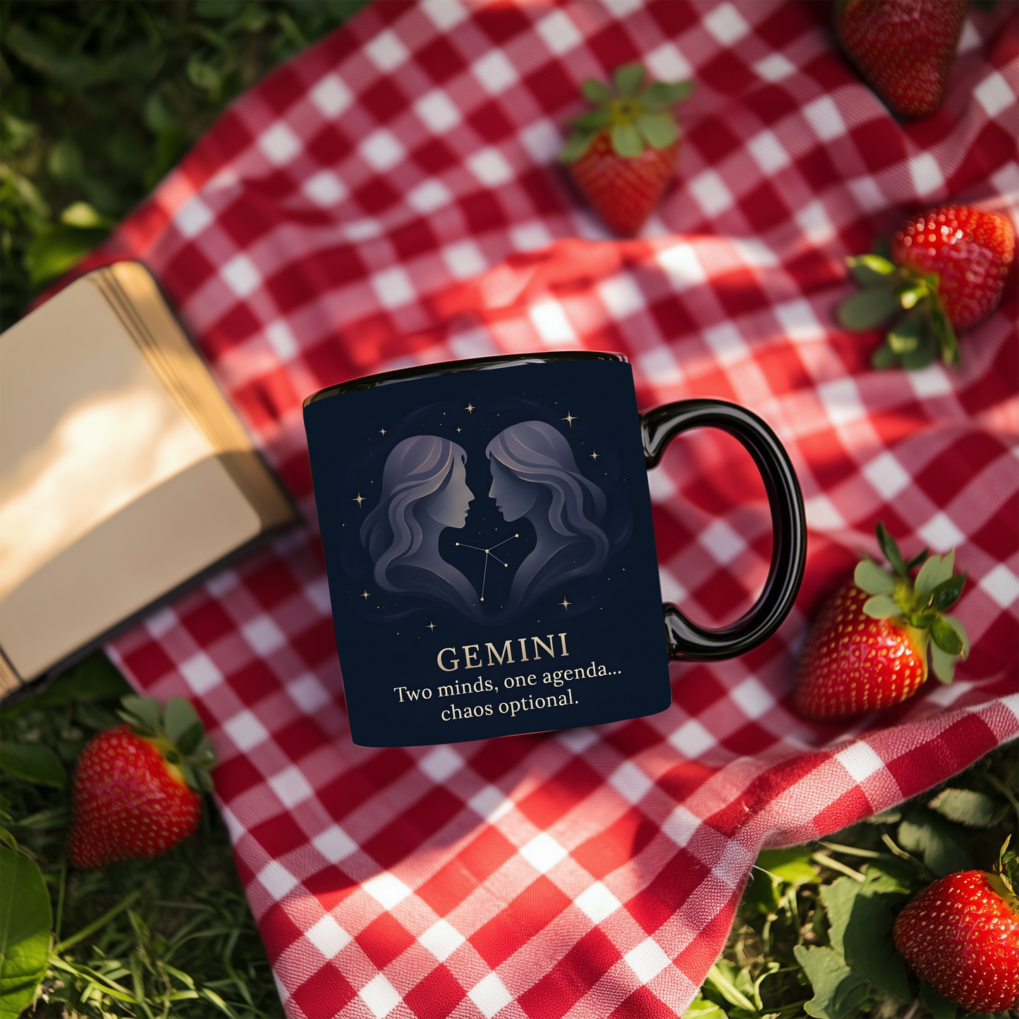 Gemini Astrology Mug, it's the ideal Gemini birthday gift, melding the allure of their horoscope with the practical elegance of a Gemini coffee cup.