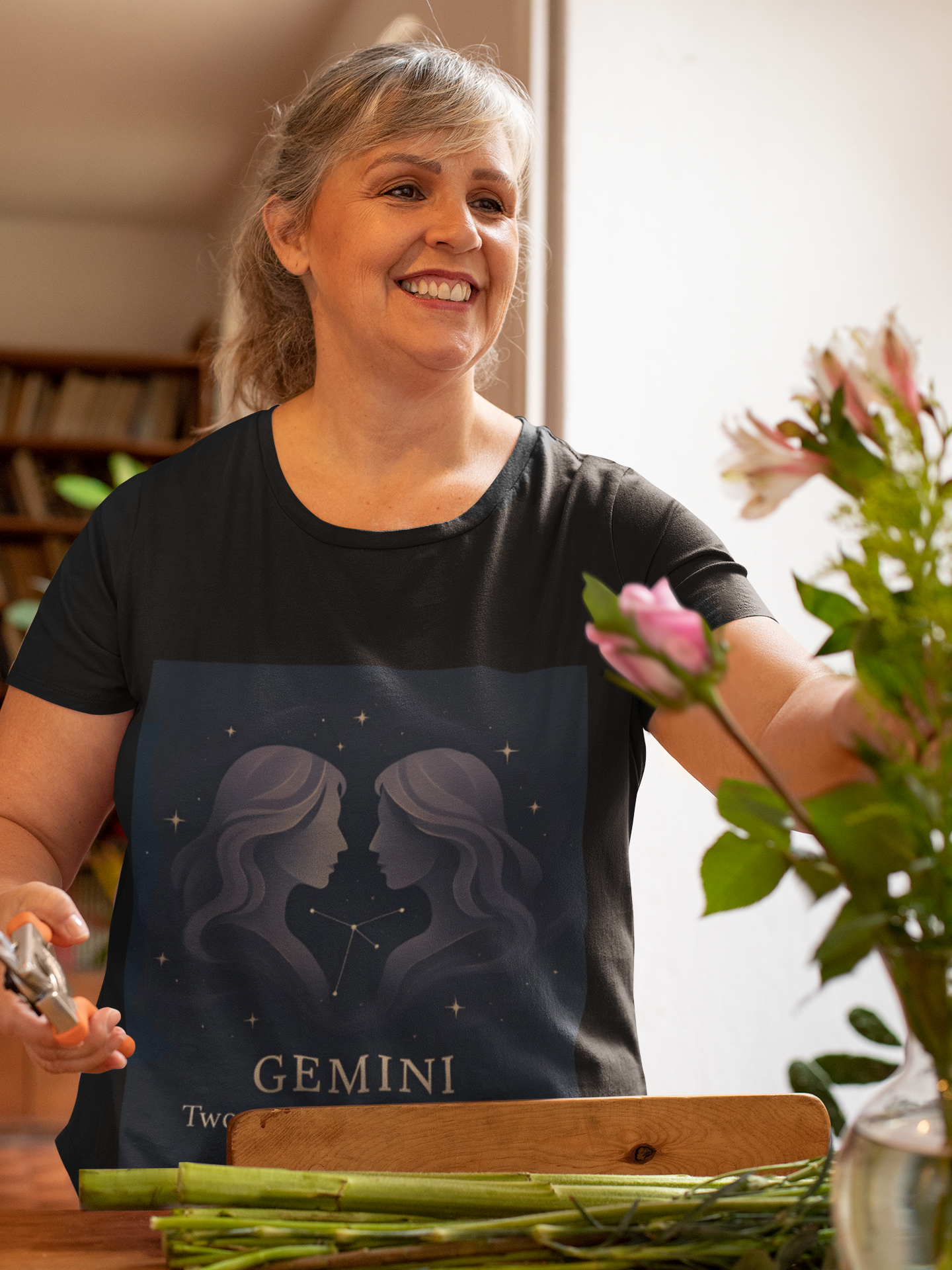 Gemini Astrology T-shirt, Whether you're treating yourself or searching for the perfect Gemini birthday gift, this zodiac t-shirt is sure to delight.