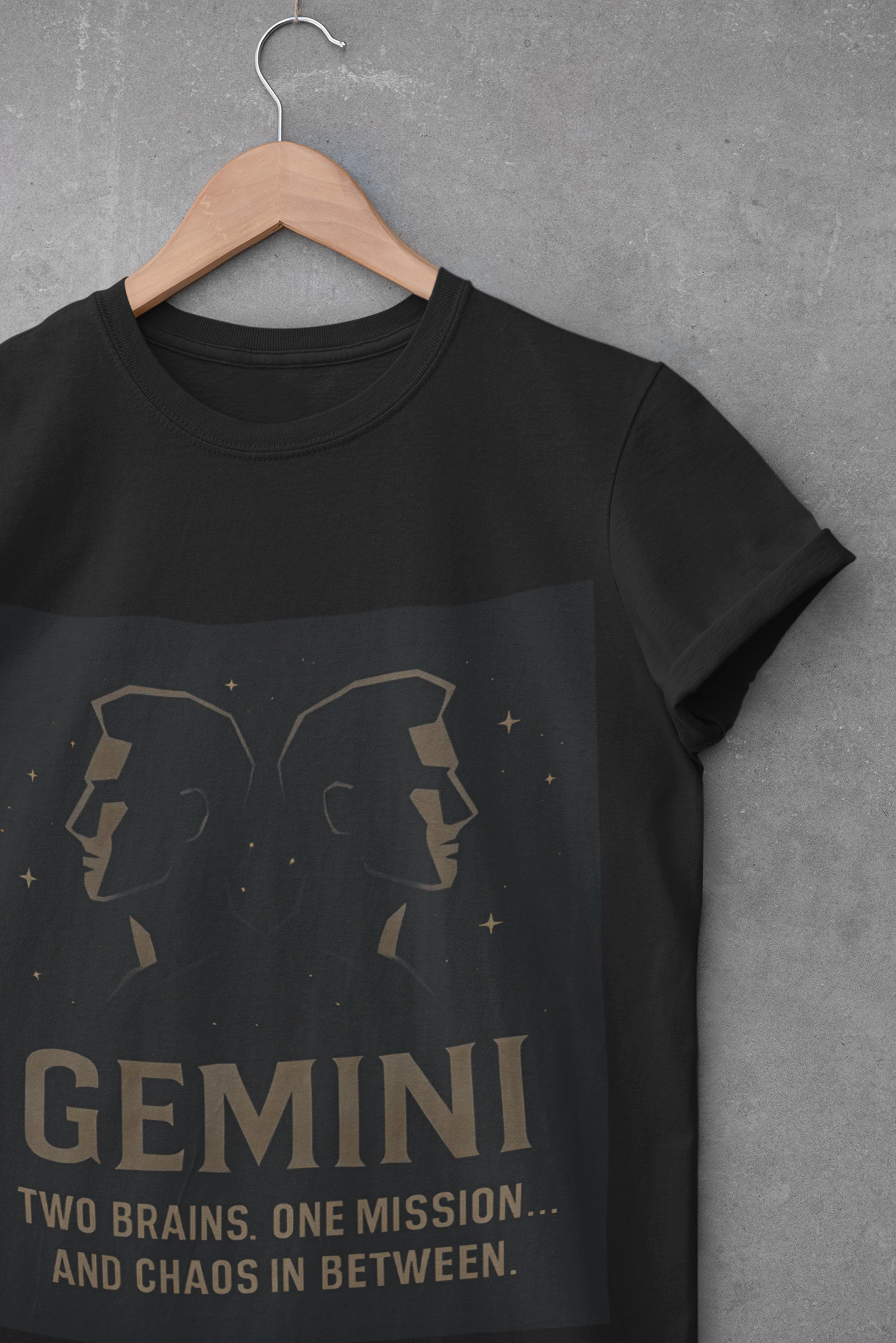 Gemini Astrology T-shirt, it's a versatile star sign shirt that pairs perfectly with any outfit, embodying the whimsical charm only a true Gemini can appreciate.