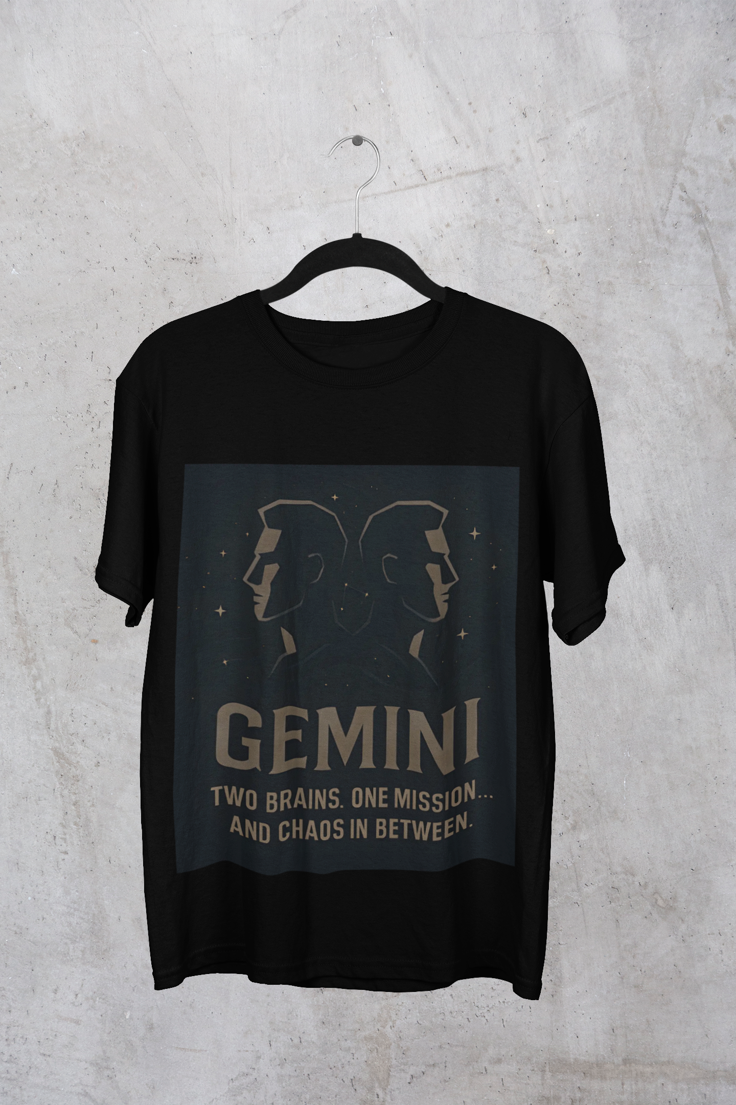 Gemini Astrology T-shirt, it's a versatile star sign shirt that pairs perfectly with any outfit, embodying the whimsical charm only a true Gemini can appreciate.