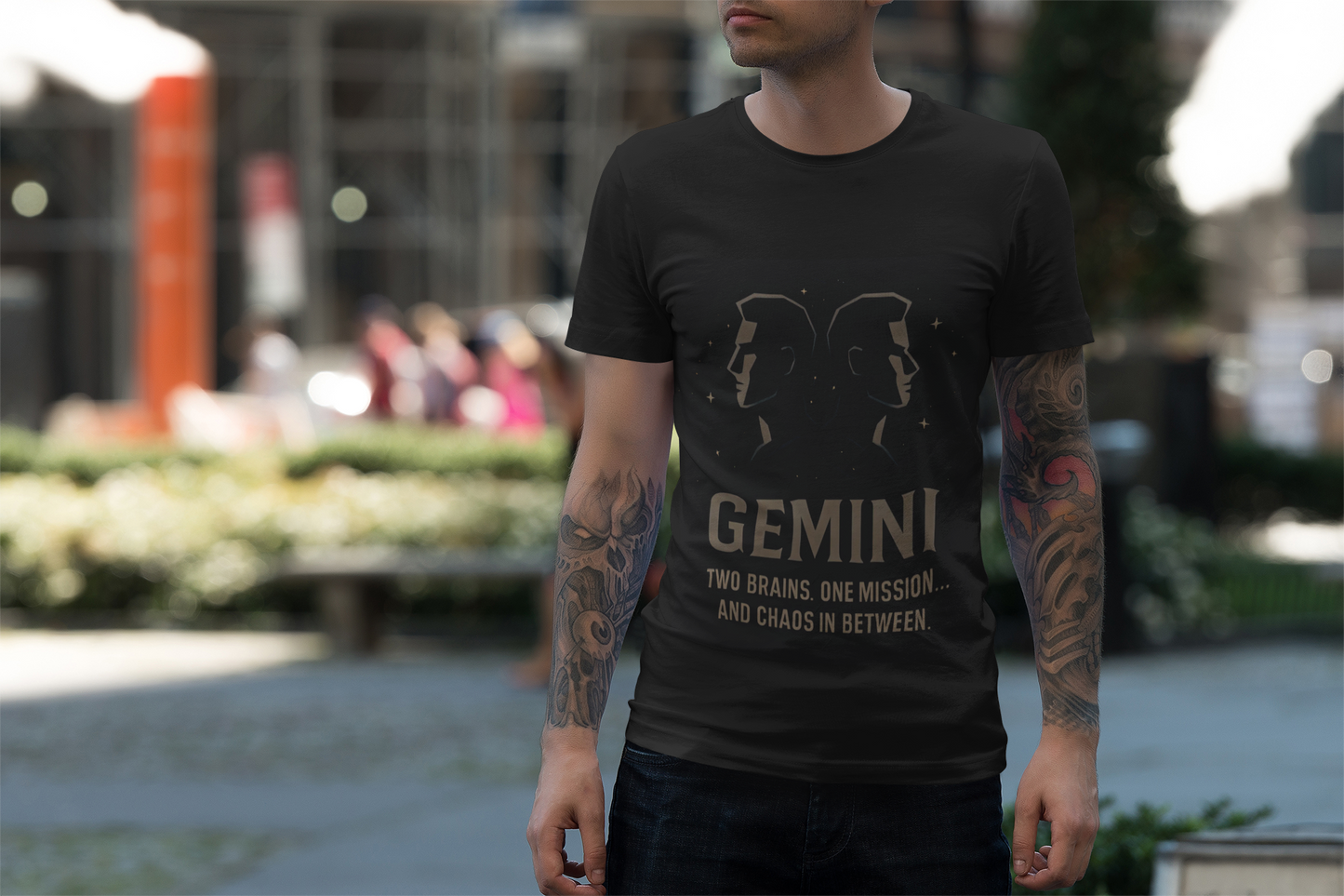 Gemini Astrology T-shirt, it's a versatile star sign shirt that pairs perfectly with any outfit, embodying the whimsical charm only a true Gemini can appreciate.