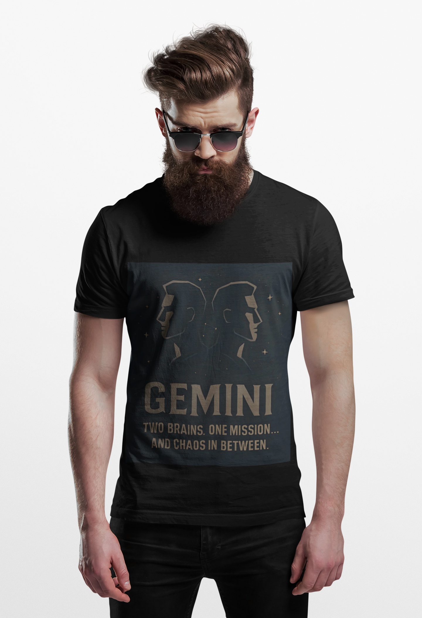 Gemini Astrology T-shirt, it's a versatile star sign shirt that pairs perfectly with any outfit, embodying the whimsical charm only a true Gemini can appreciate.