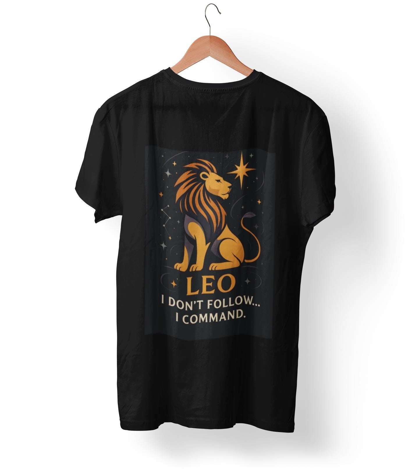 Leo Astrology T-shirt, Perfect as a Leo birthday gift, this astrology shirt offers both style and comfort, a true gem in the world of zodiac apparel.
