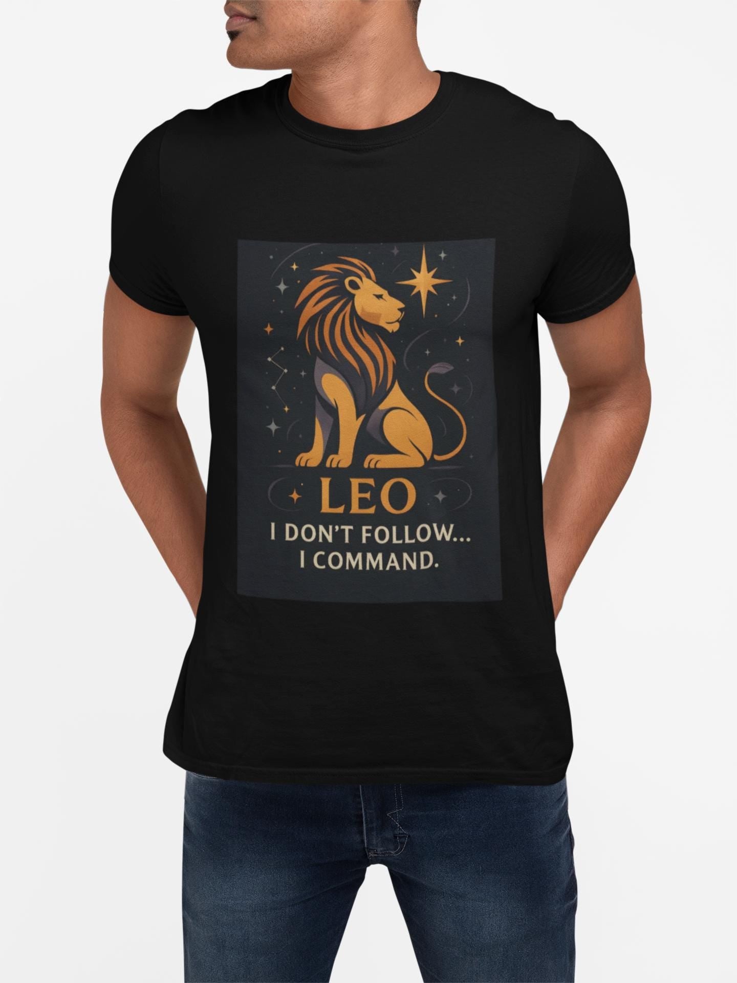 Leo Astrology T-shirt, Perfect as a Leo birthday gift, this astrology shirt offers both style and comfort, a true gem in the world of zodiac apparel.
