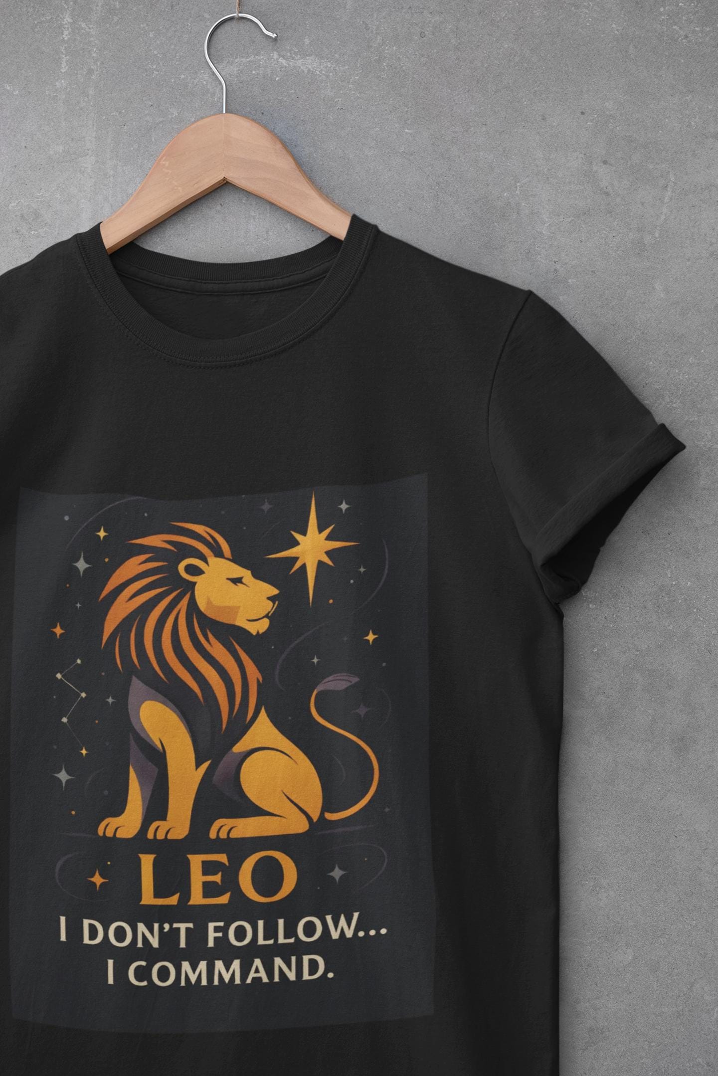 Leo Astrology T-shirt, Perfect as a Leo birthday gift, this astrology shirt offers both style and comfort, a true gem in the world of zodiac apparel.