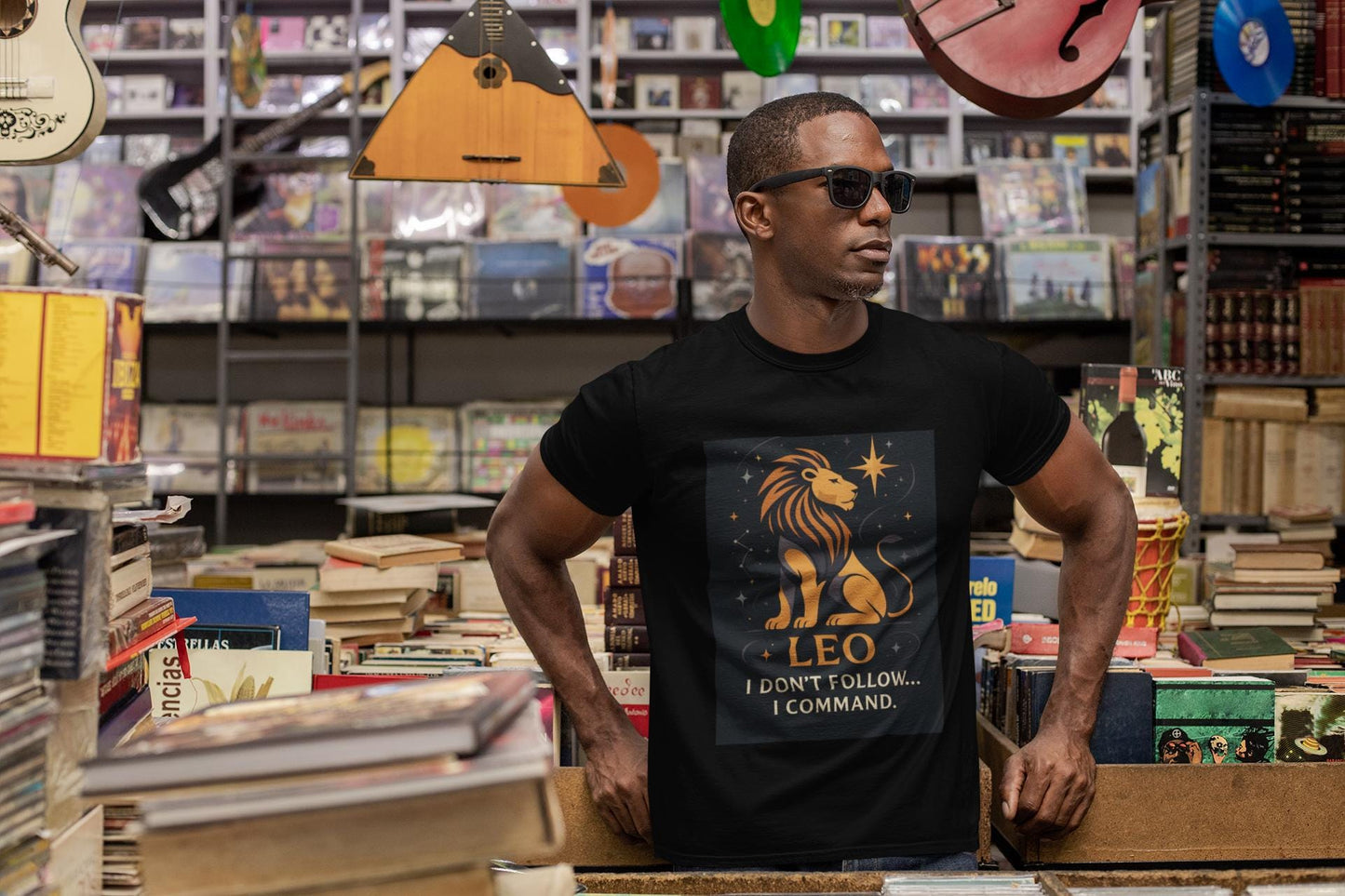 Leo Astrology T-shirt, Perfect as a Leo birthday gift, this astrology shirt offers both style and comfort, a true gem in the world of zodiac apparel.