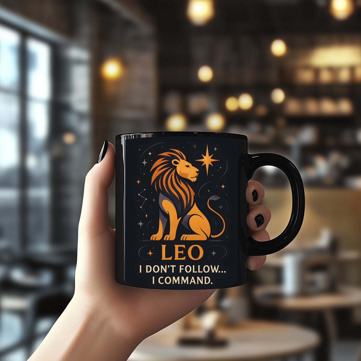 Leo Astrology Mug, Zodiac Mug, A delightful gift for any Leo, this Leo star sign mug ensures their zodiac spirit shines with every drink.