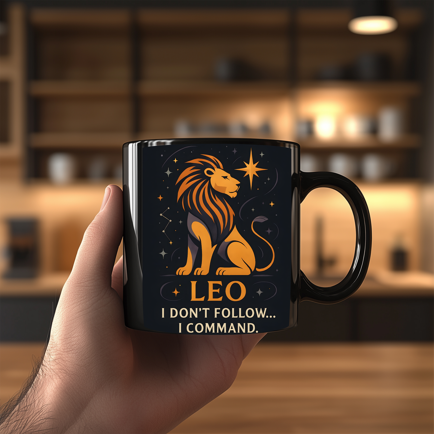 Leo Astrology Mug, Zodiac Mug, A delightful gift for any Leo, this Leo star sign mug ensures their zodiac spirit shines with every drink.