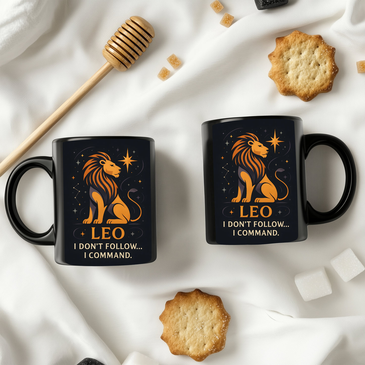 Leo Astrology Mug, Zodiac Mug, A delightful gift for any Leo, this Leo star sign mug ensures their zodiac spirit shines with every drink.