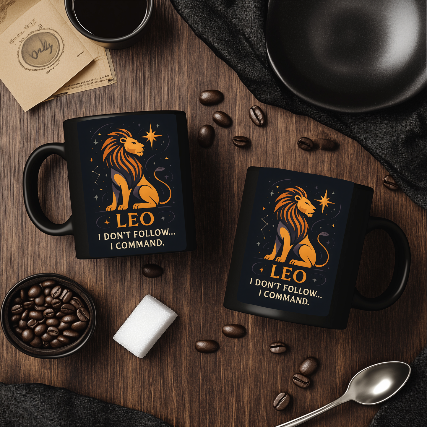 Leo Astrology Mug, Zodiac Mug, A delightful gift for any Leo, this Leo star sign mug ensures their zodiac spirit shines with every drink.