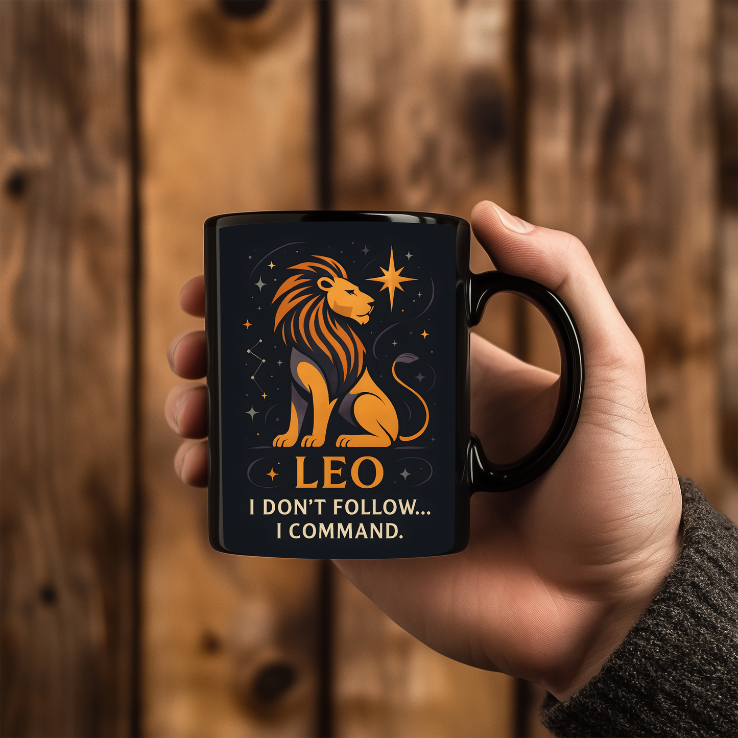Leo Astrology Mug, Zodiac Mug, A delightful gift for any Leo, this Leo star sign mug ensures their zodiac spirit shines with every drink.