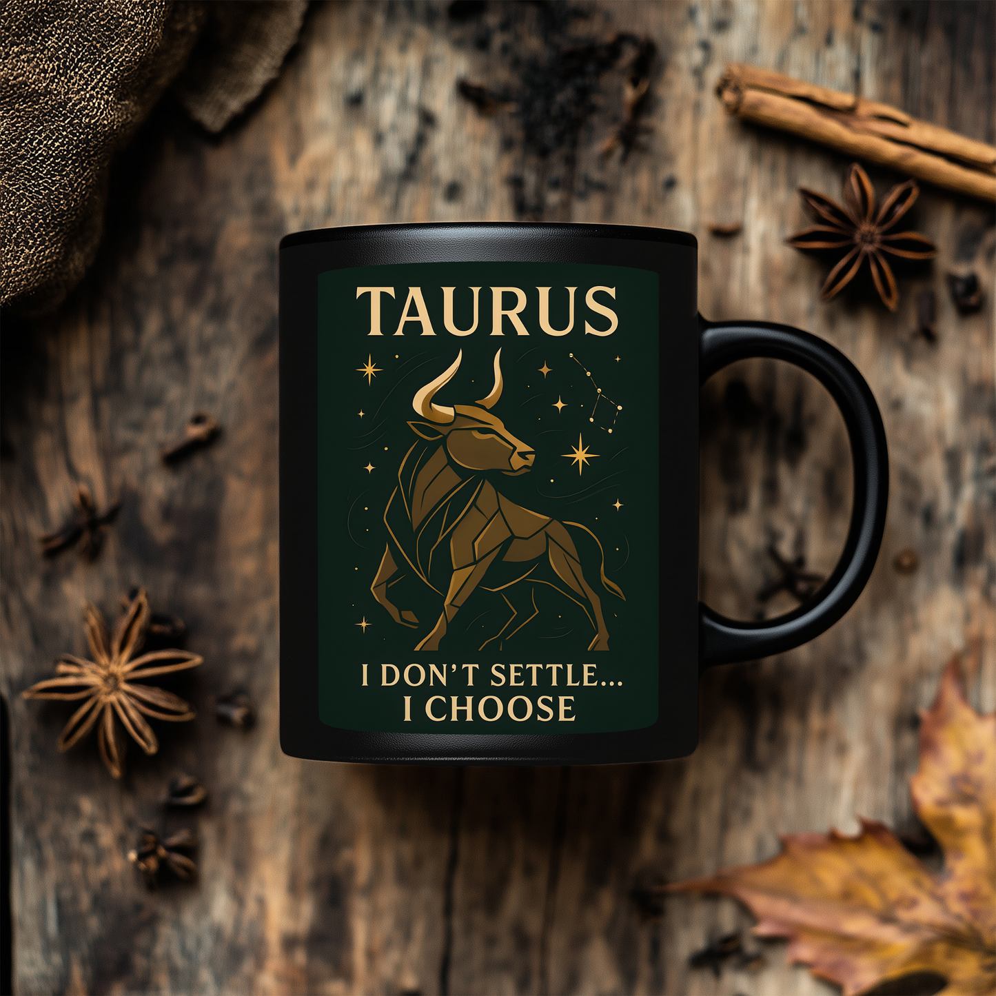 Taurus Astrology Mug, an ideal Taurus gift for those celebrating a Taurus birthday,inviting the stability and strength of the Taurus into every sip.