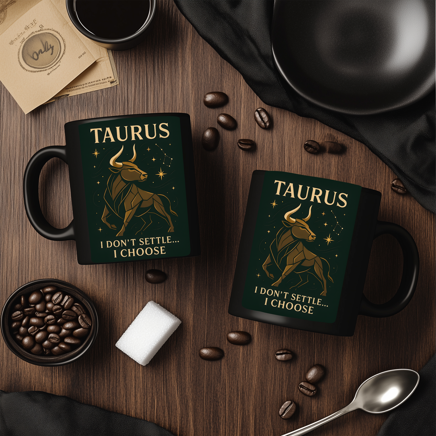 Taurus Astrology Mug, an ideal Taurus gift for those celebrating a Taurus birthday,inviting the stability and strength of the Taurus into every sip.