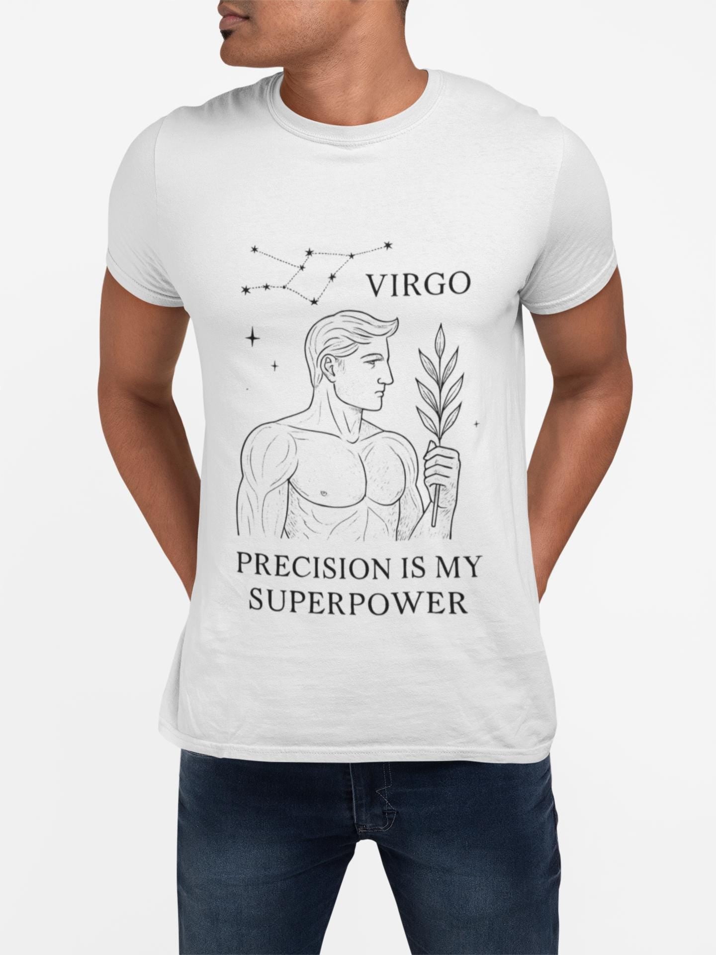 Virgo Astrology T-Shirt, An ideal Virgo birthday gift or a thoughtful present for any occasion, this astrology shirt elevates style with celestial charm.