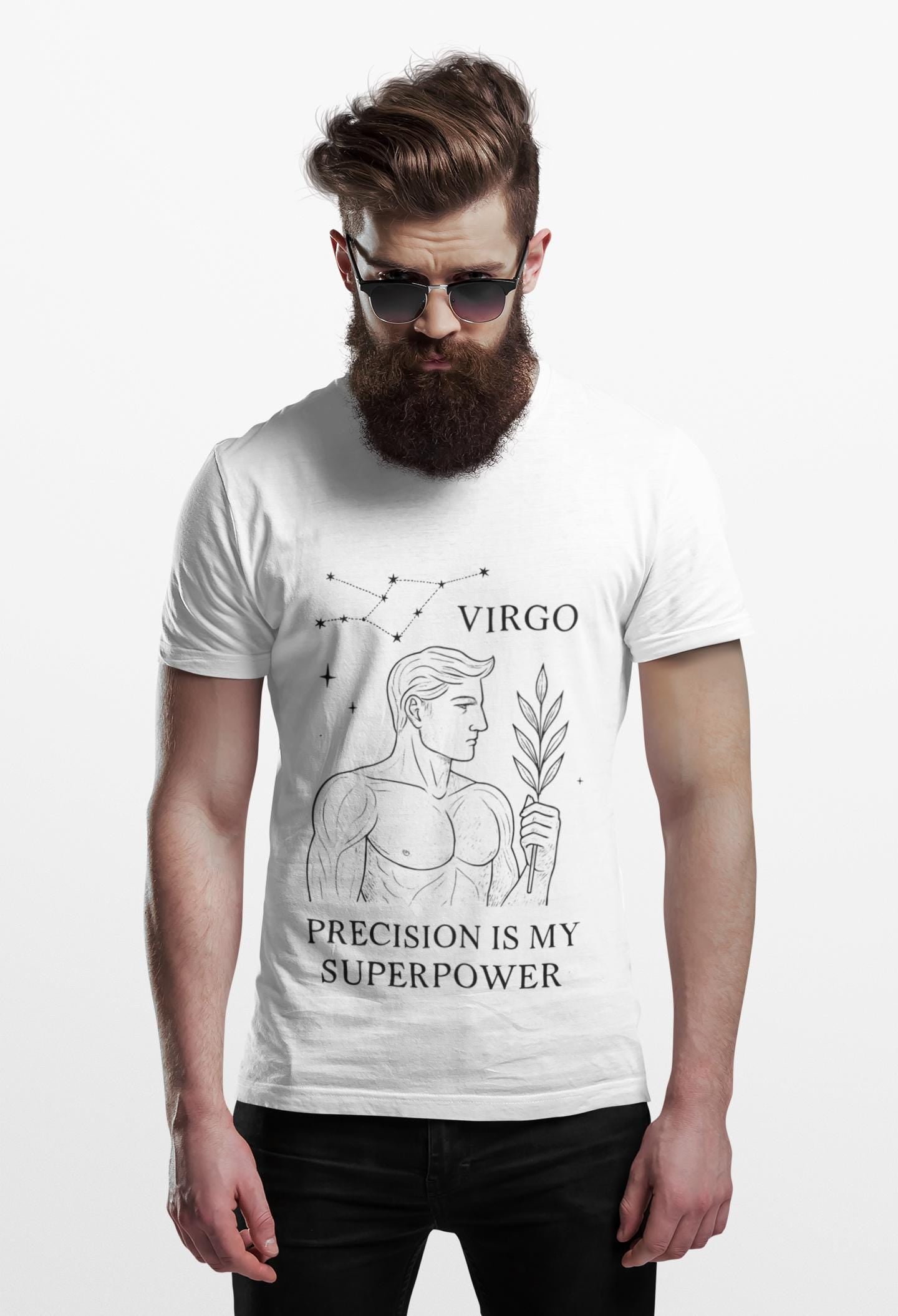 Virgo Astrology T-Shirt, An ideal Virgo birthday gift or a thoughtful present for any occasion, this astrology shirt elevates style with celestial charm.