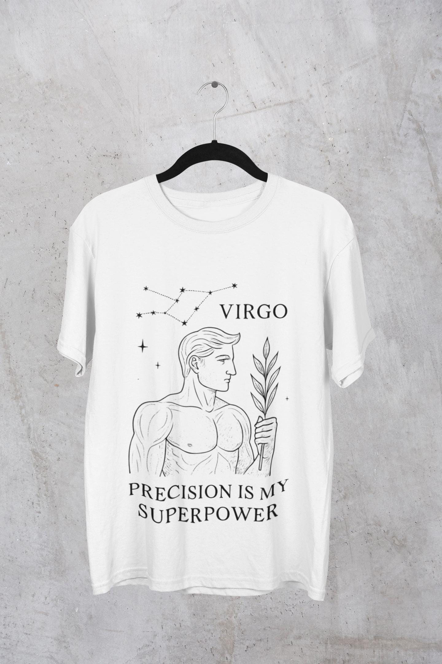 Virgo Astrology T-Shirt, An ideal Virgo birthday gift or a thoughtful present for any occasion, this astrology shirt elevates style with celestial charm.