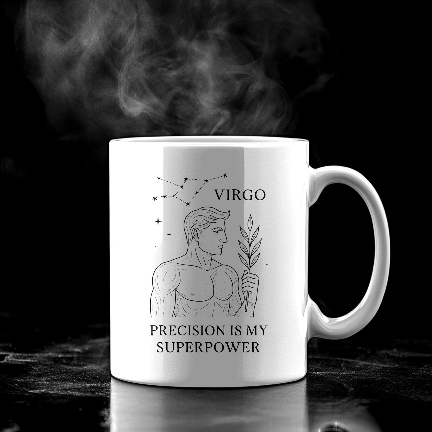 Virgo Astrology Mug, it's a thoughtful gift for Virgo that resonates on a cosmic level,Indulge in the art of gifting with our intricate Virgo zodiac mug and make every sip as harmonious as a symphony of stars.