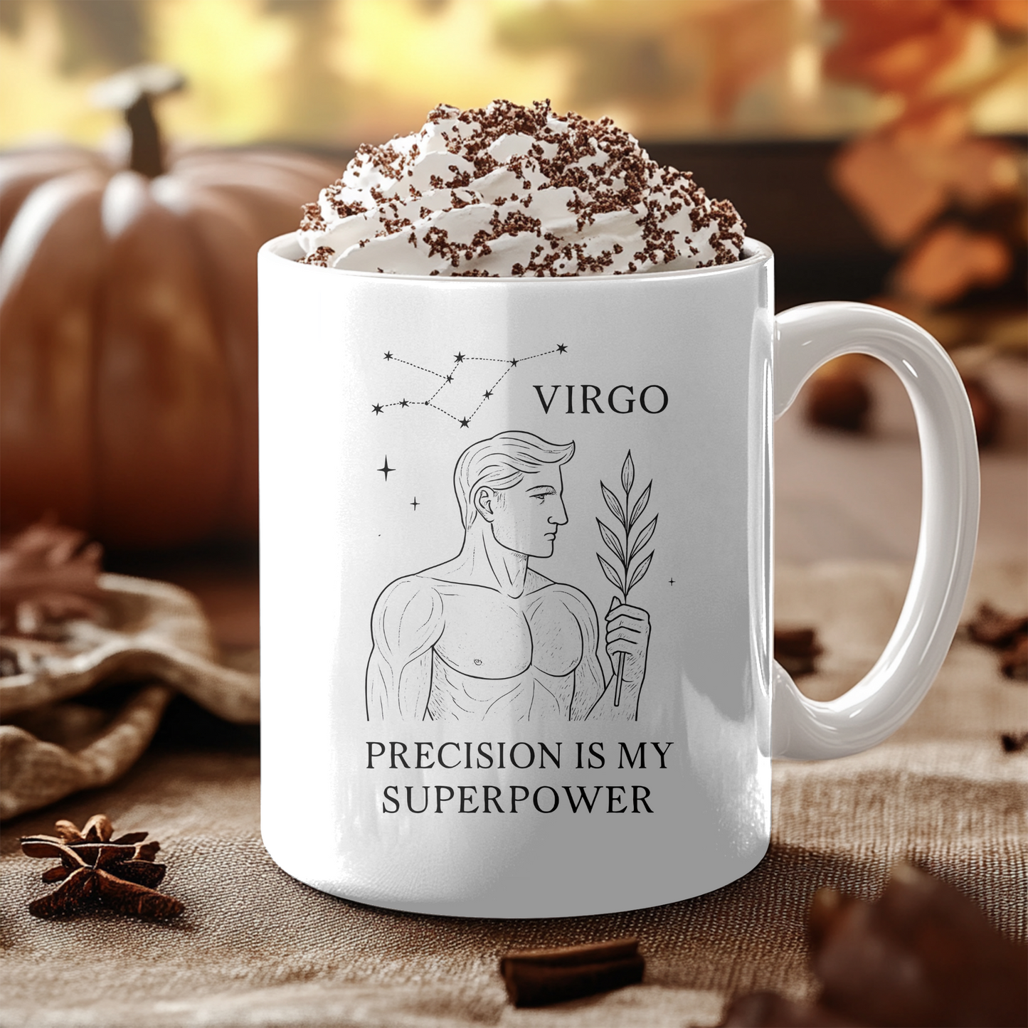 Virgo Astrology Mug, it's a thoughtful gift for Virgo that resonates on a cosmic level,Indulge in the art of gifting with our intricate Virgo zodiac mug and make every sip as harmonious as a symphony of stars.