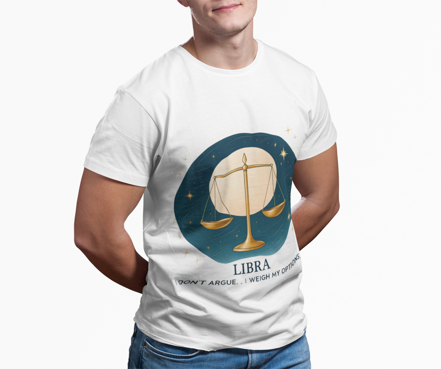Libra Astrology T-shirt, Whether you're searching for a Libra birthday gift or simply want to celebrate your own Libra zodiac charm, this zodiac t-shirt embraces the balance and beauty of your star sign.