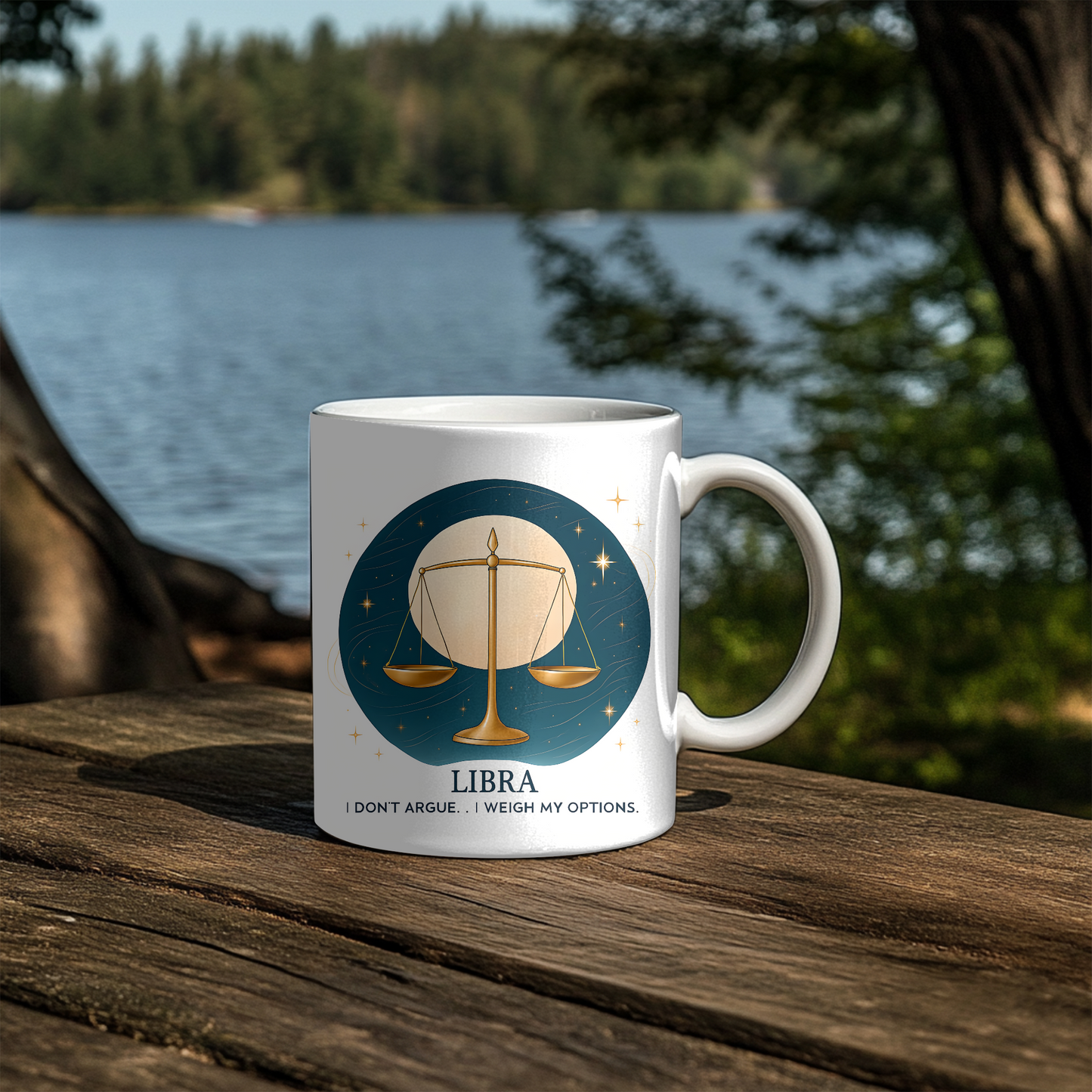 Libra Astrology Mug, Sip your coffee or tea from this captivating mug and feel the stars align, making it the perfect gift for Libra enthusiasts who appreciate the subtle beauty of the cosmos.