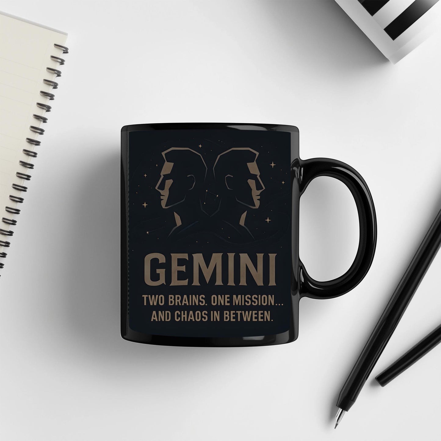 Gemini Astrology Mug, Crafted as a thoughtful gift for Gemini aficionados, it's the ideal Gemini birthday gift, melding the allure of their horoscope with the practical elegance of a Gemini coffee cup.