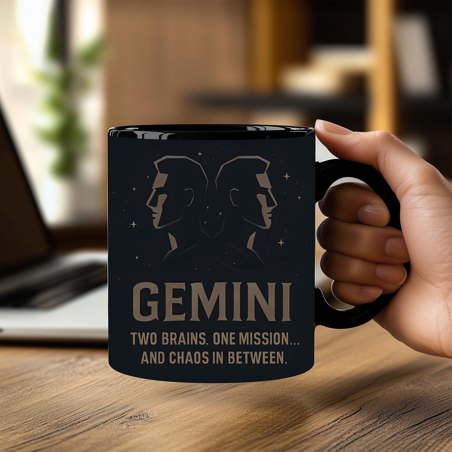 Gemini Astrology Mug, Crafted as a thoughtful gift for Gemini aficionados, it's the ideal Gemini birthday gift, melding the allure of their horoscope with the practical elegance of a Gemini coffee cup.