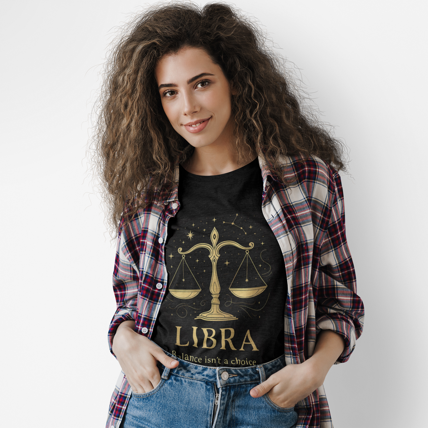 Libra Astrology T-Shirt, Whether you're seeking an astrology gift or a Libra birthday gift, this star sign shirt captures the essence of the Libra zodiac with grace.