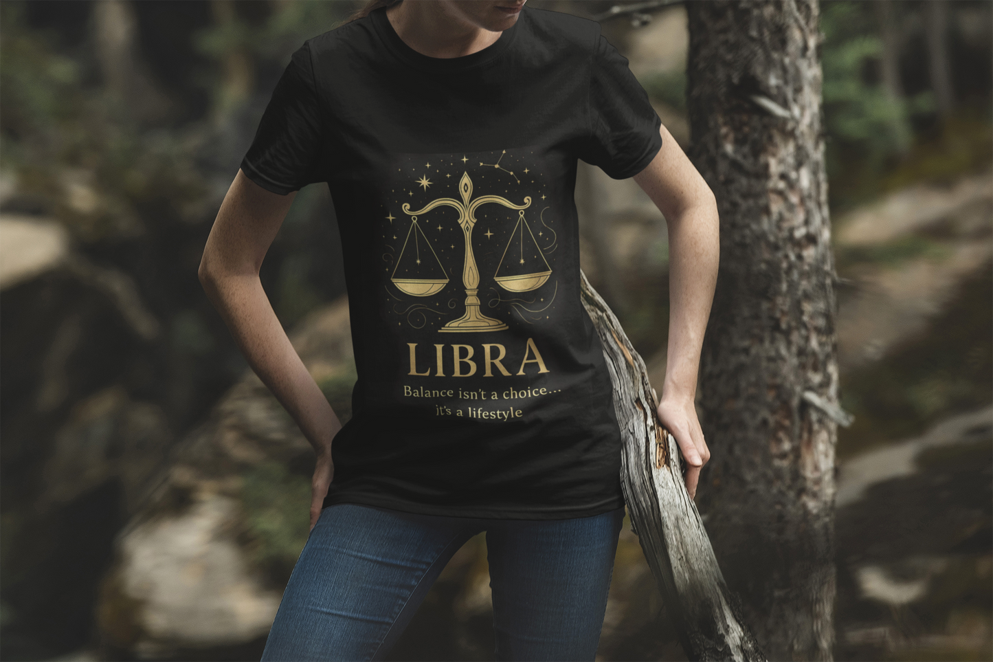 Libra Astrology T-Shirt, Whether you're seeking an astrology gift or a Libra birthday gift, this star sign shirt captures the essence of the Libra zodiac with grace.