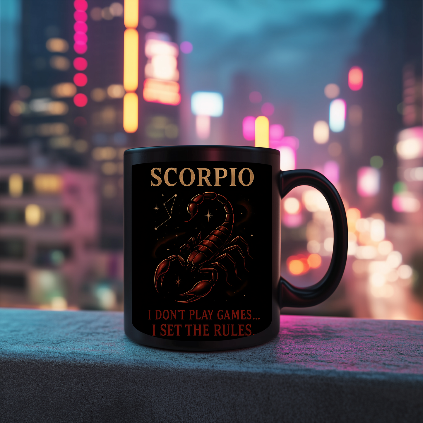 Scorpio Astrology Mug, Perfect as a gift for Scorpio enthusiasts or a thoughtful gesture for a November birthday.