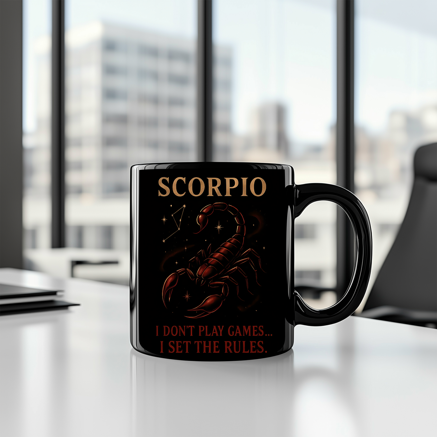 Scorpio Astrology Mug, Perfect as a gift for Scorpio enthusiasts or a thoughtful gesture for a November birthday.