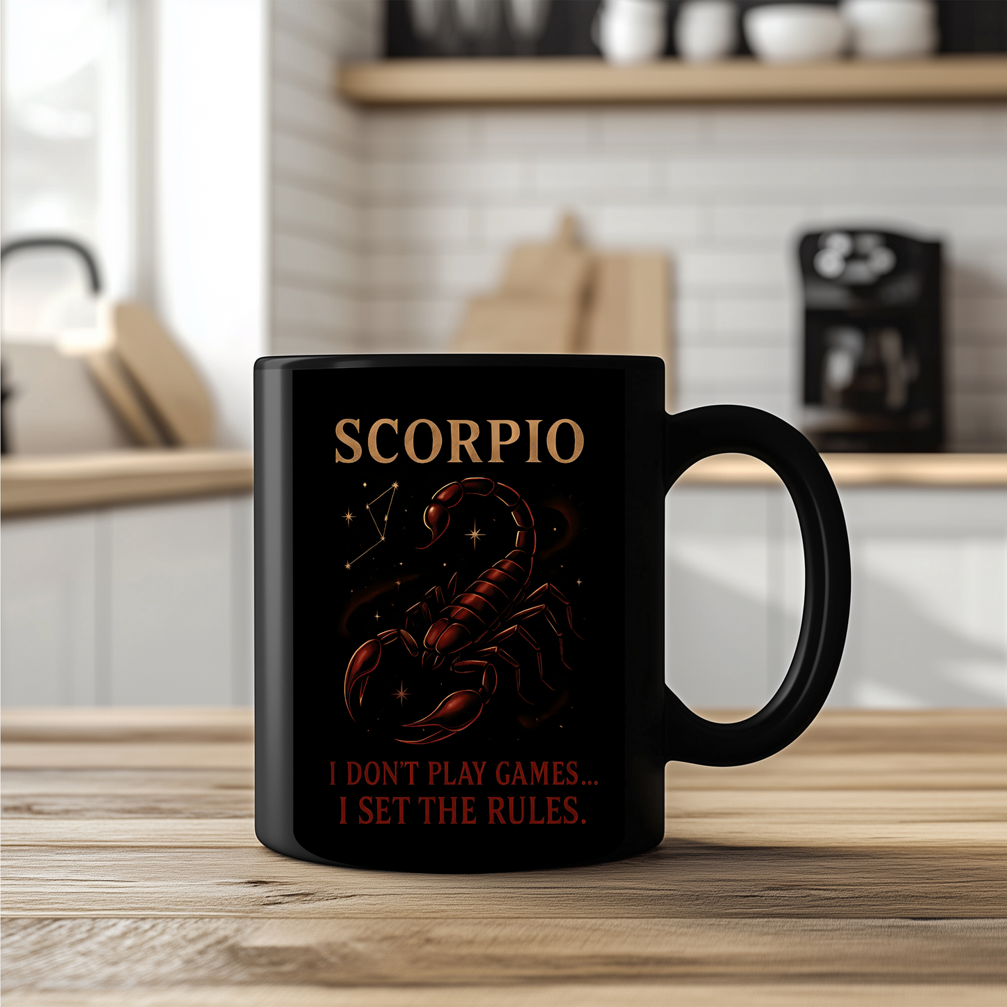Scorpio Astrology Mug, Perfect as a gift for Scorpio enthusiasts or a thoughtful gesture for a November birthday.