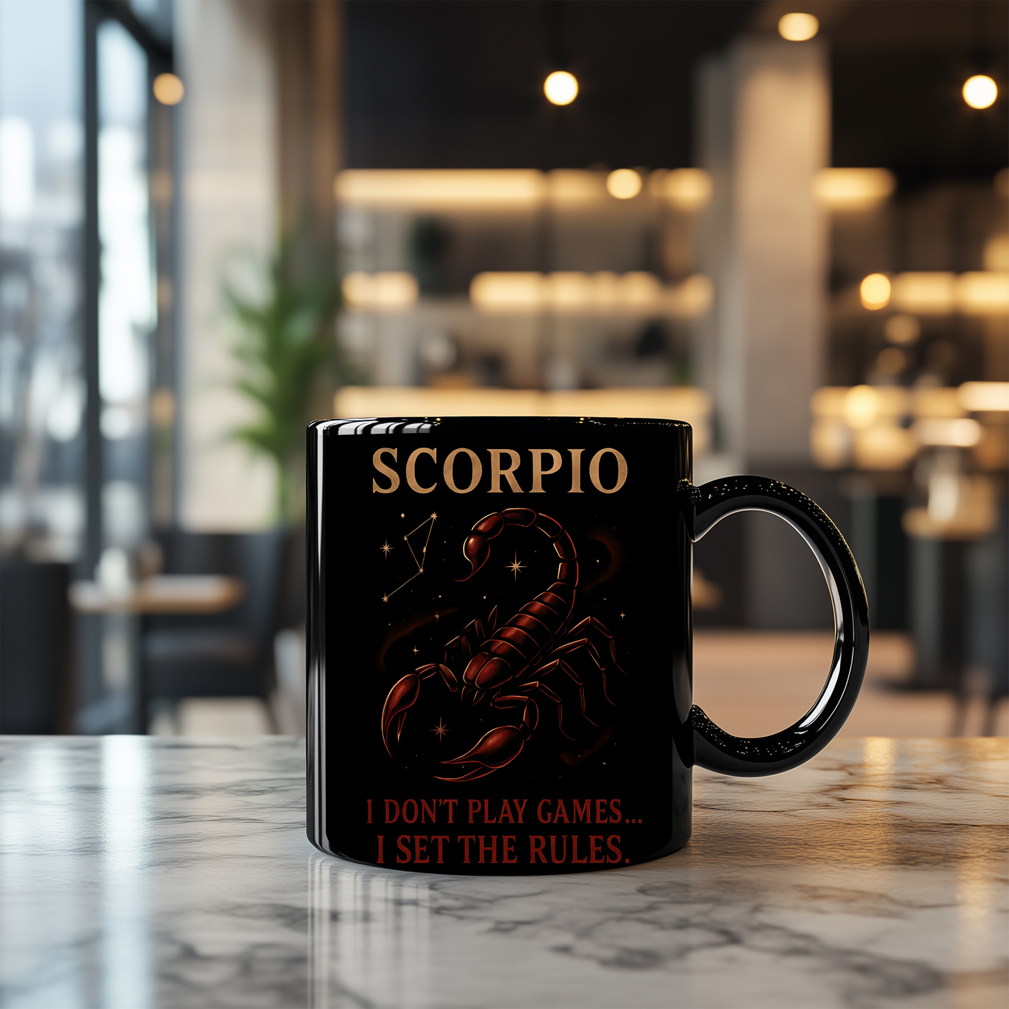 Scorpio Astrology Mug, Perfect as a gift for Scorpio enthusiasts or a thoughtful gesture for a November birthday.