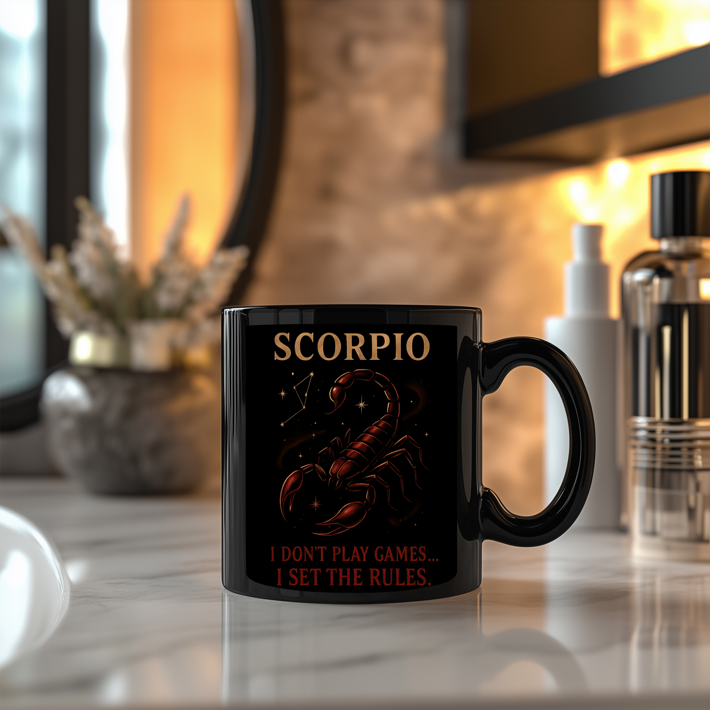 Scorpio Astrology Mug, Perfect as a gift for Scorpio enthusiasts or a thoughtful gesture for a November birthday.