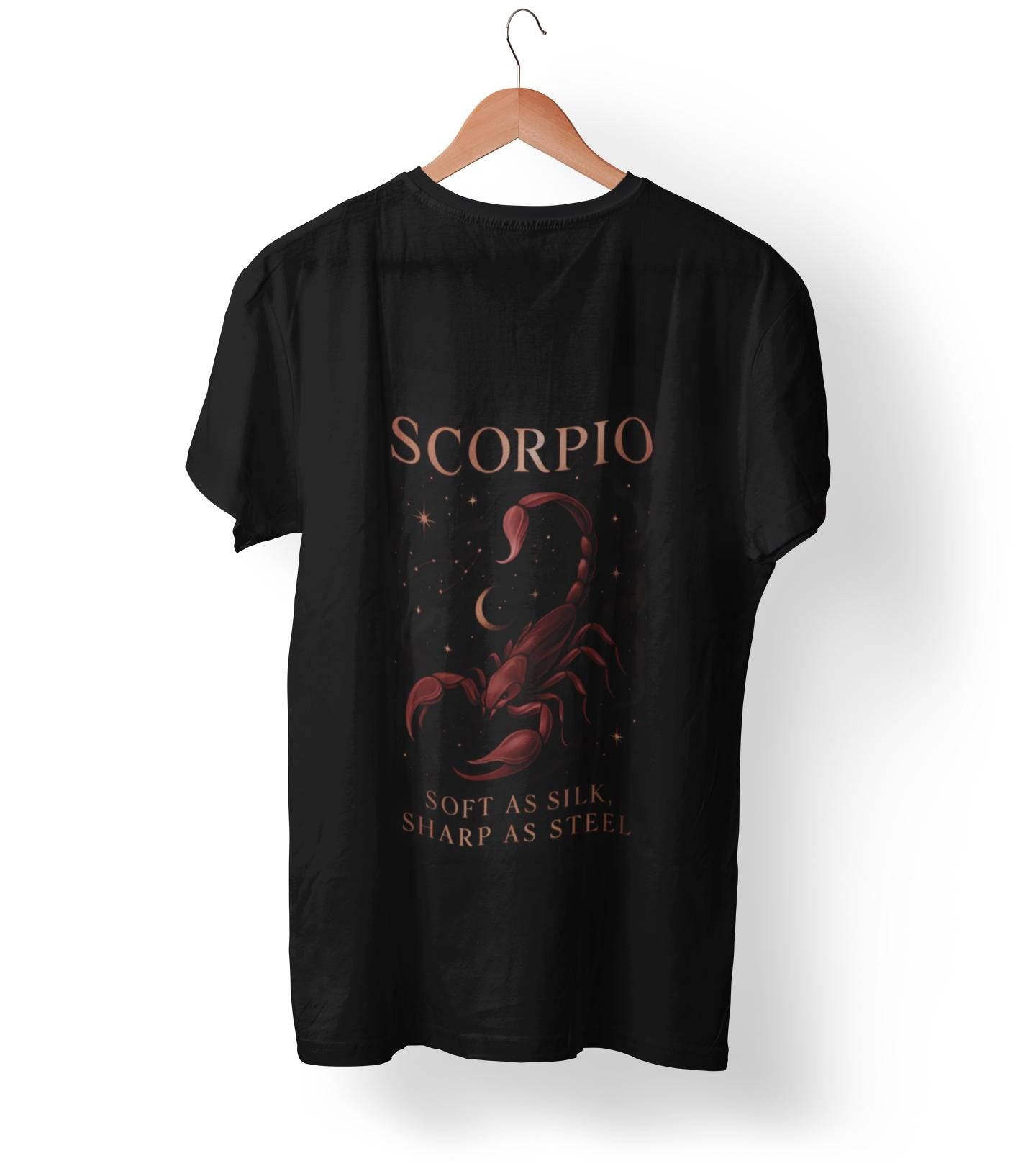 Scorpio Astrology TShirt, Whether you're searching for the perfect Scorpio gift or celebrating a Scorpio birthday, this zodiac tshirt is designed to capture the essence of your Scorpio zodiac sign.