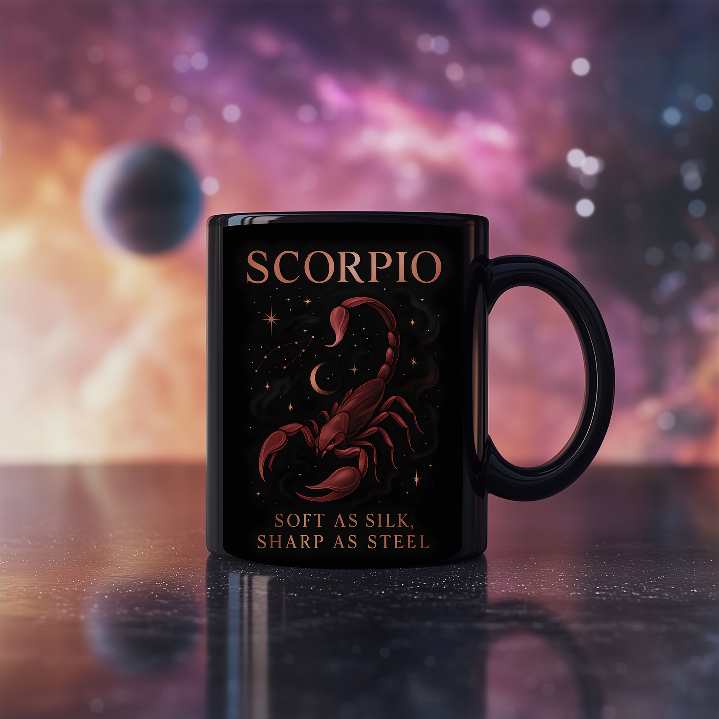 Scorpio Astrology Mug, Perfect as a gift for Scorpio enthusiasts or a thoughtful gesture for a November birthday.