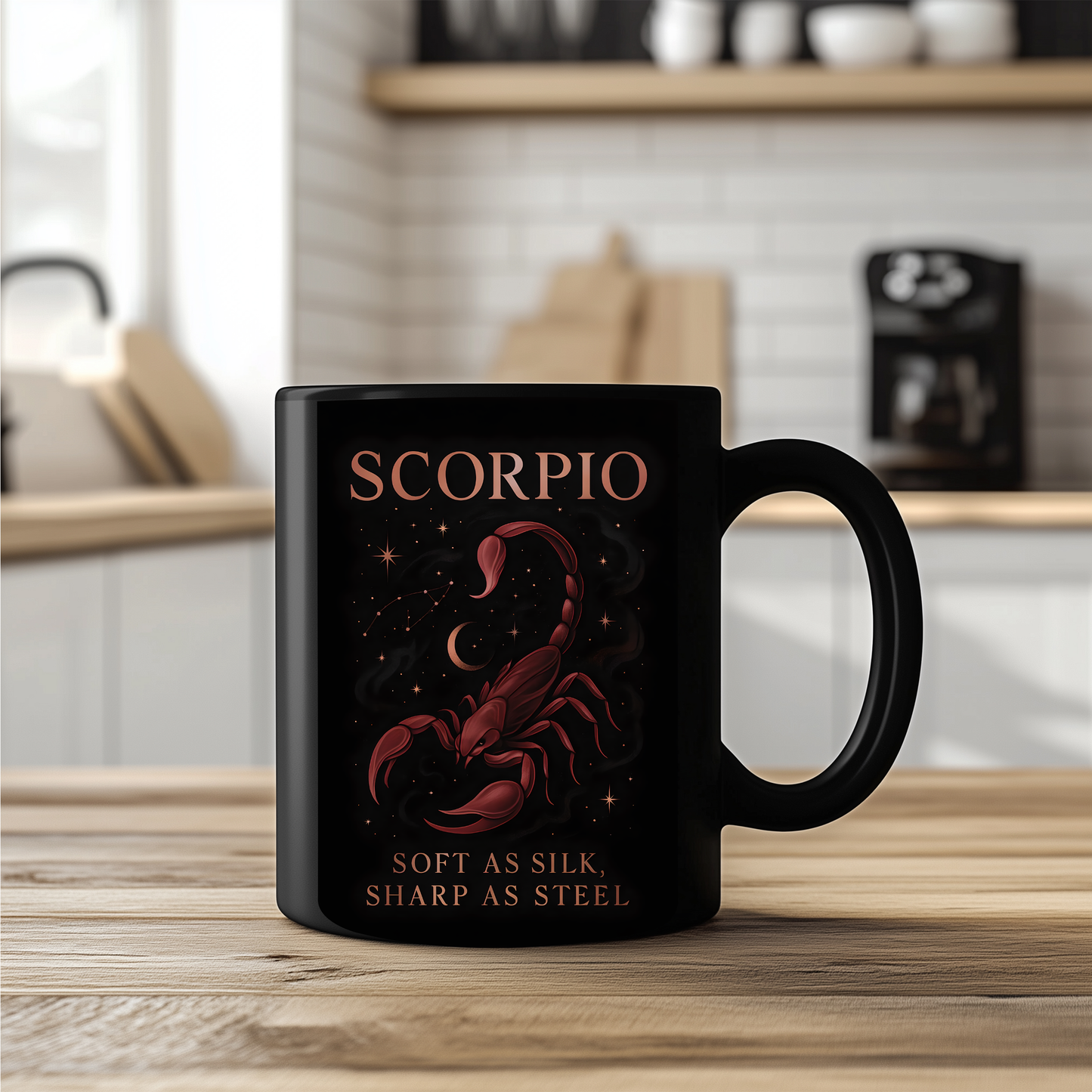 Scorpio Astrology Mug, Perfect as a gift for Scorpio enthusiasts or a thoughtful gesture for a November birthday.