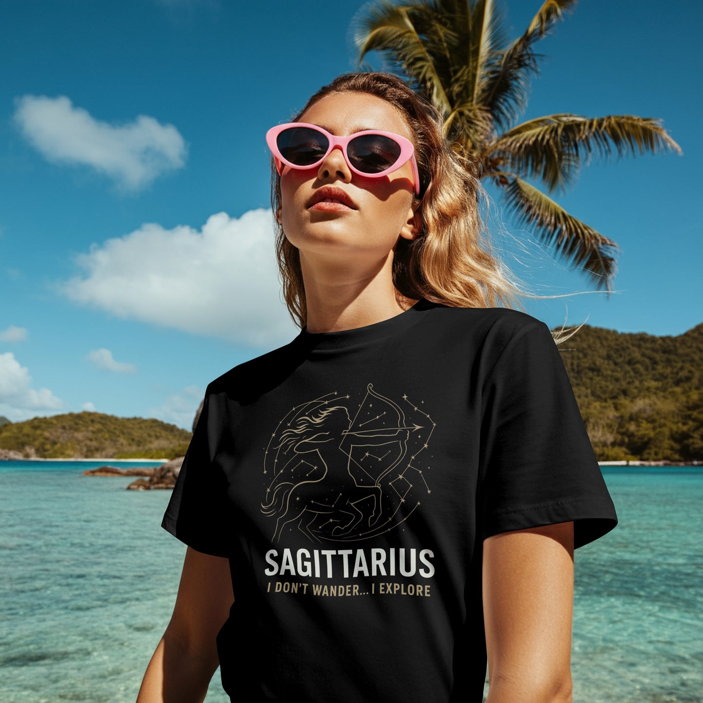 Sagittarius Astrology T-shirt, this astrology Tshirt is more than just an article of clothing—Ideal as a gift for Sagittarius friend.