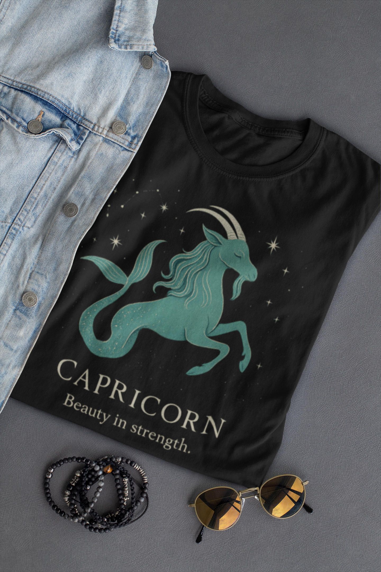Capricorn Astrology T-Shirt, making it an ideal Capricorn gift or a treat for your own Capricorn birthday celebration.