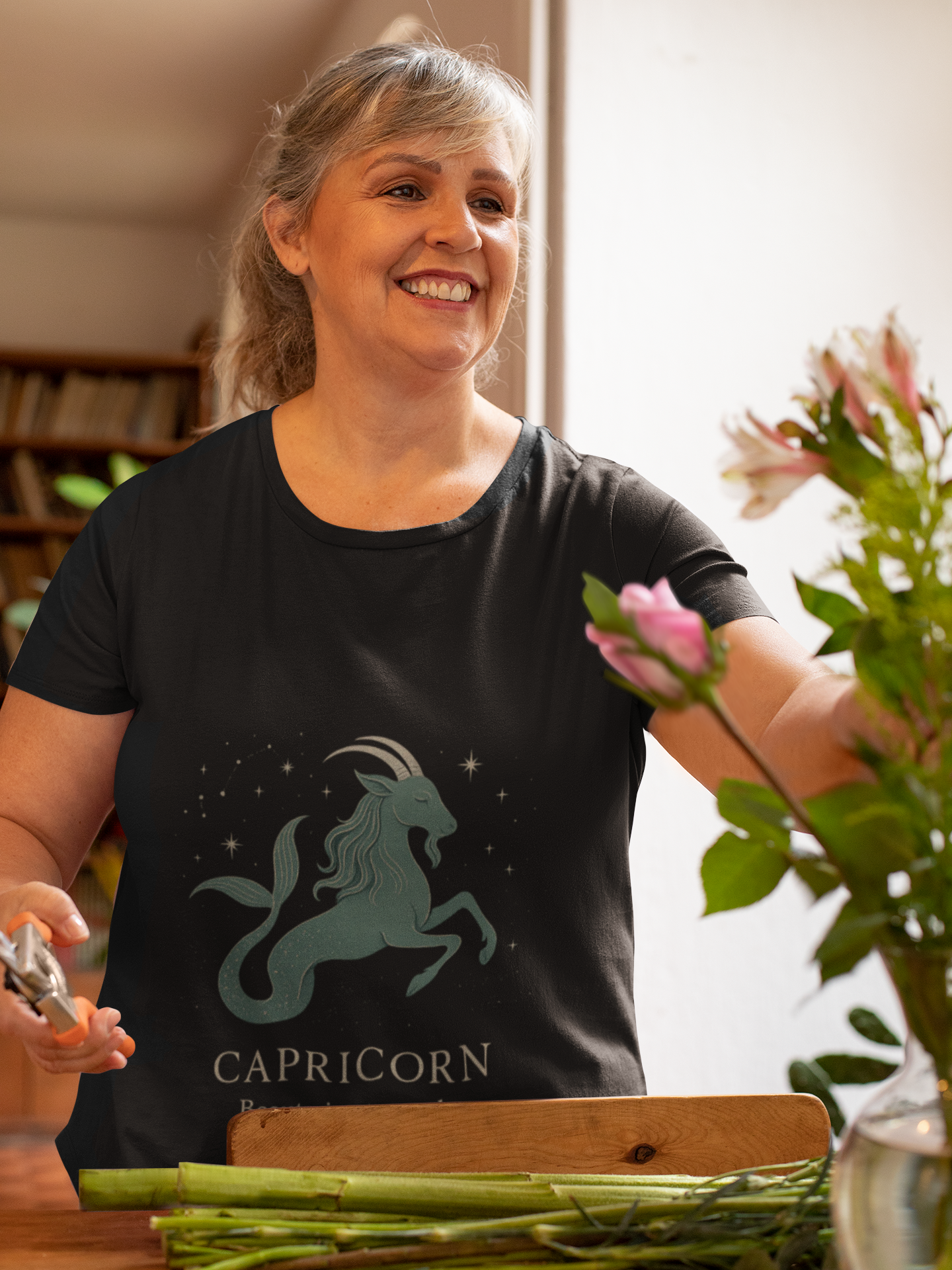 Capricorn Astrology T-Shirt, making it an ideal Capricorn gift or a treat for your own Capricorn birthday celebration.