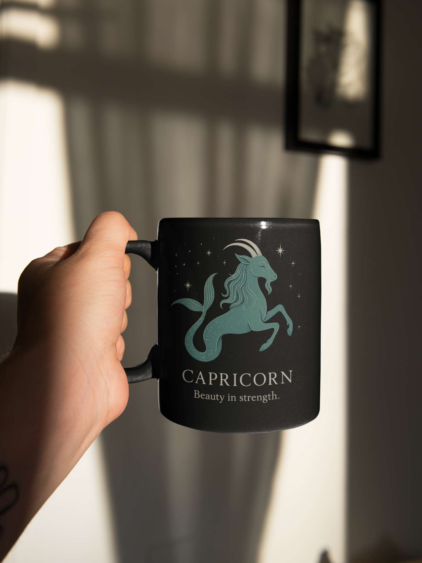 Capricorn Astrology Mug, an ideal Capricorn gift for birthdays or any special occasion.