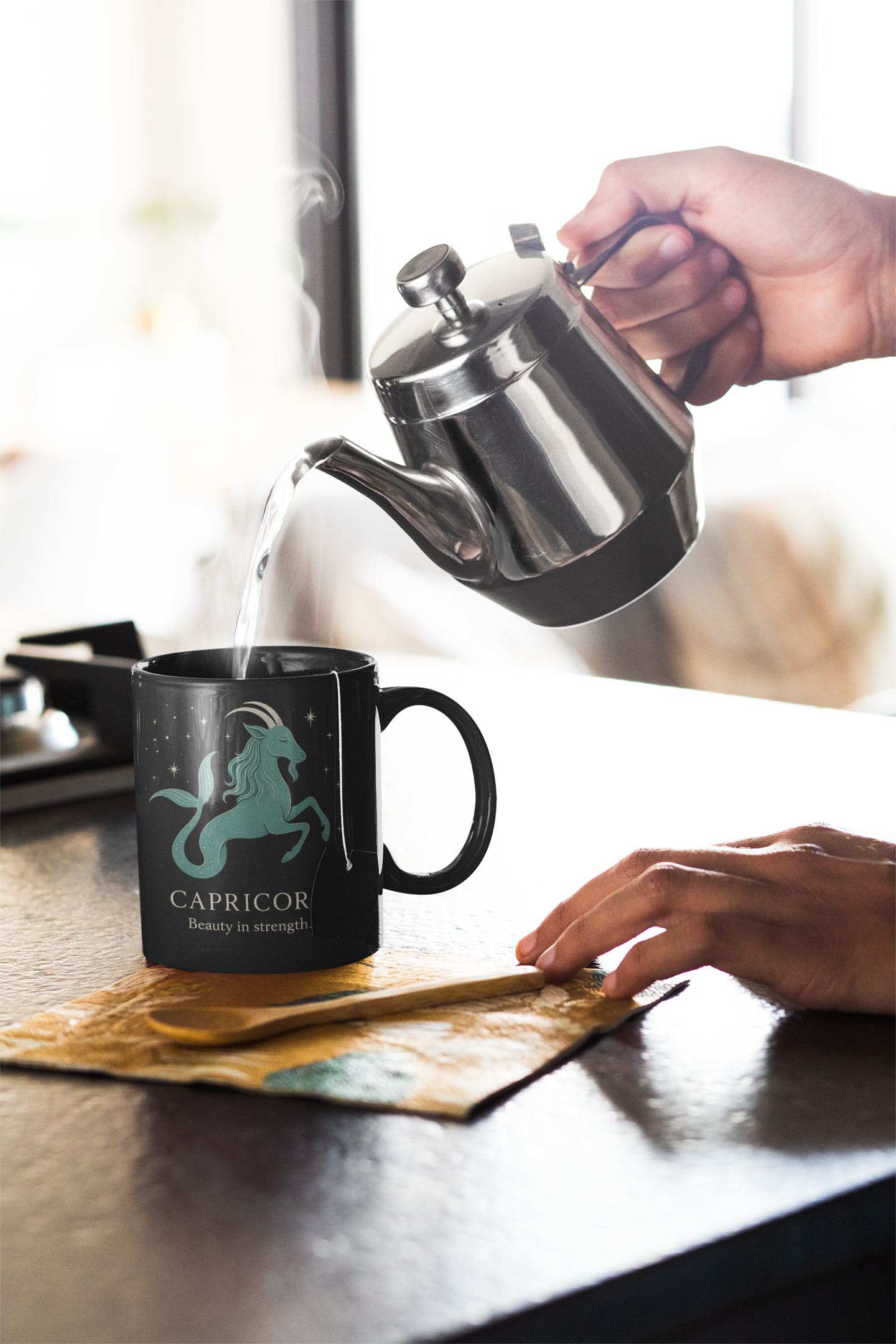 Capricorn Astrology Mug, an ideal Capricorn gift for birthdays or any special occasion.