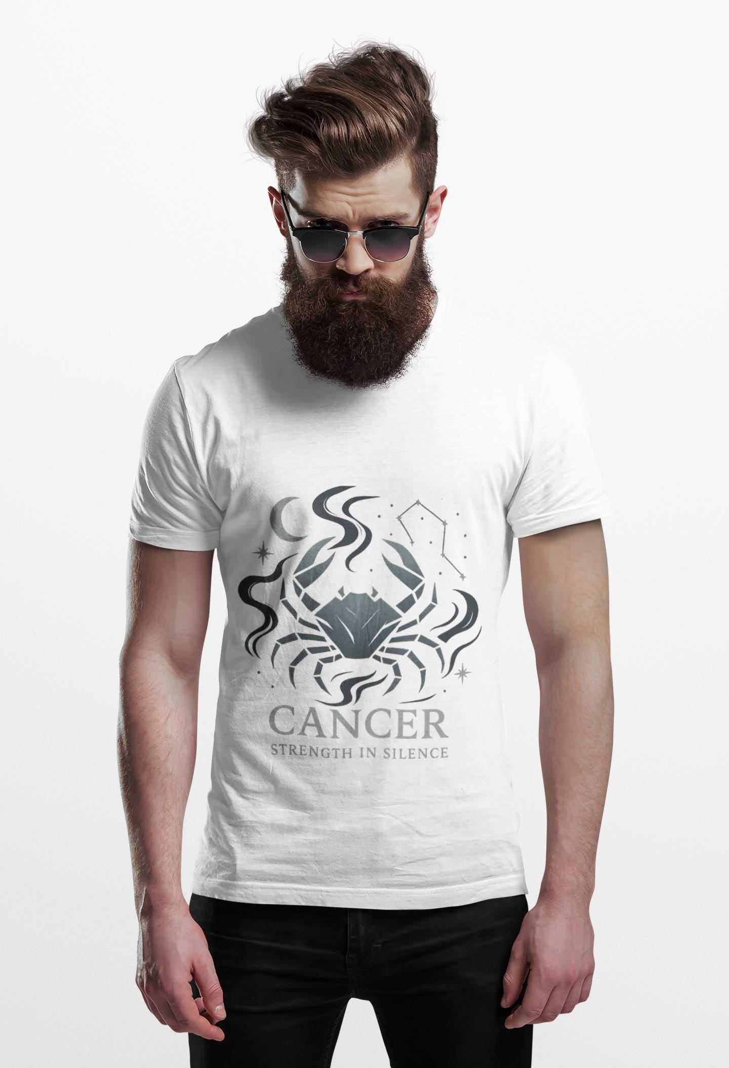 Cancer Astrology T-shirt, Perfect as a cancer birthday gift, this zodiac tshirt offers comfort and a touch of cosmic flair. Wear your zodiac T-shirt proudly