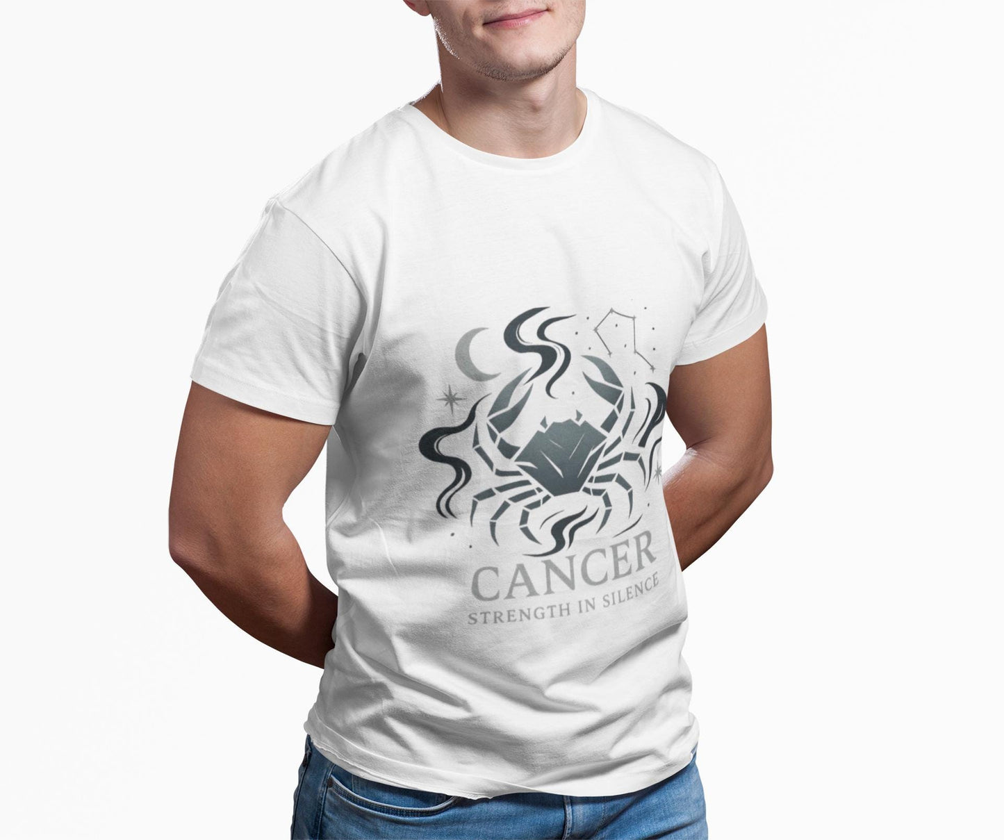 Cancer Astrology T-shirt, Perfect as a cancer birthday gift, this zodiac tshirt offers comfort and a touch of cosmic flair. Wear your zodiac T-shirt proudly