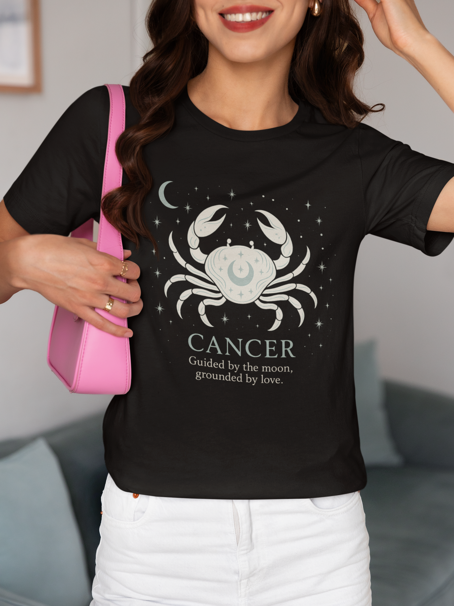 Cancer Astrology T-shirt, Designed for those who proudly wear their zodiac sign.
