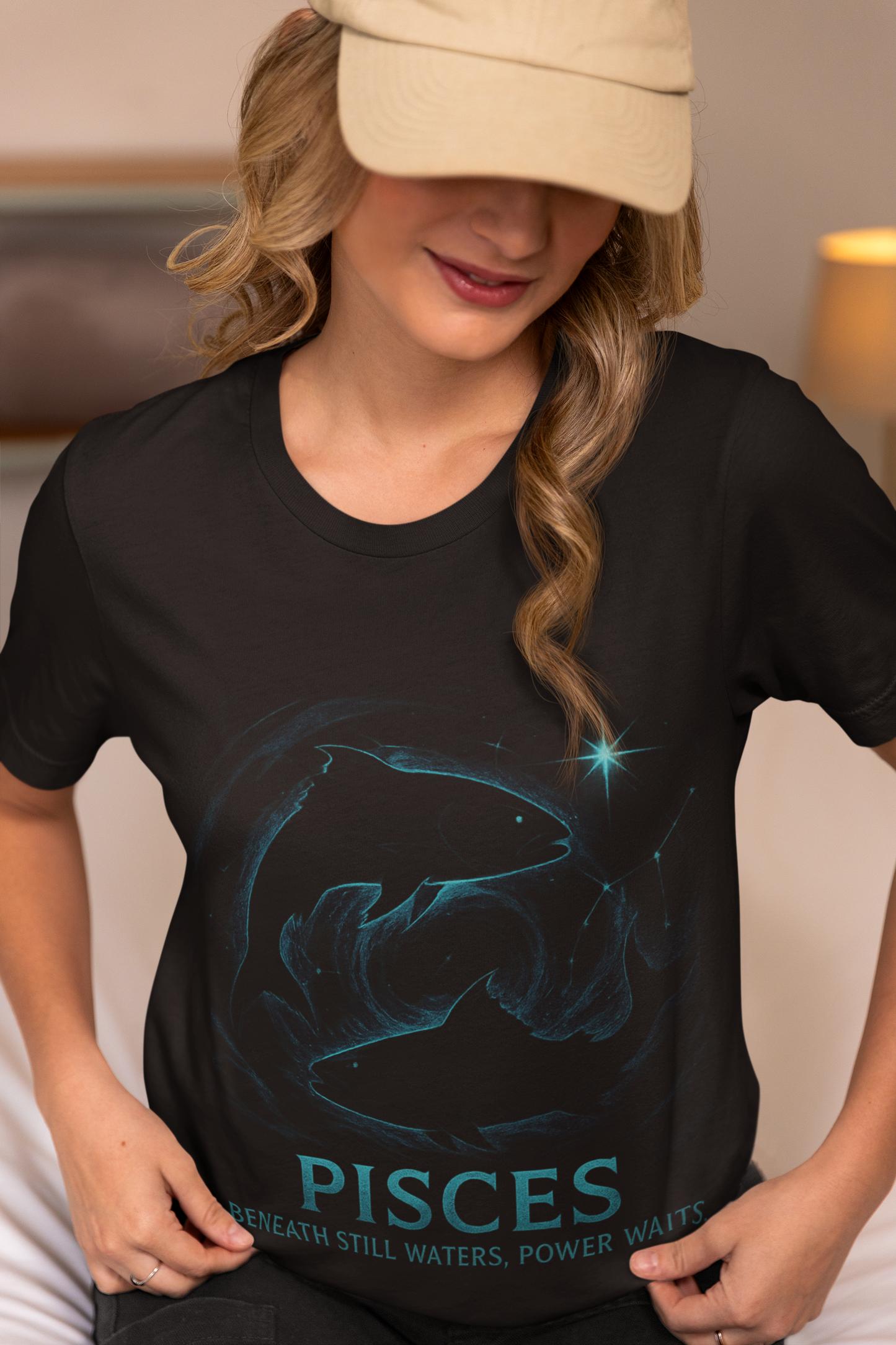 Pisces Astrology T-shirt, Wrap yourself or your loved one in the gentle embrace of this Pisces zodiac shirt.
